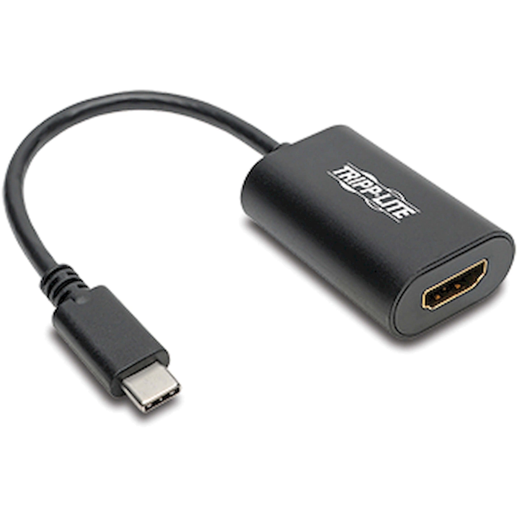 tripp-lite-by-eaton-usb-c-to-hdmi-4k-60hz-adapter-1-pack-1-x-usb-type-c-usb-31-gen-1-usb-male-1-x-hdmi-digital-audio-video-female-black_trpu44406nhd4k6 - 1