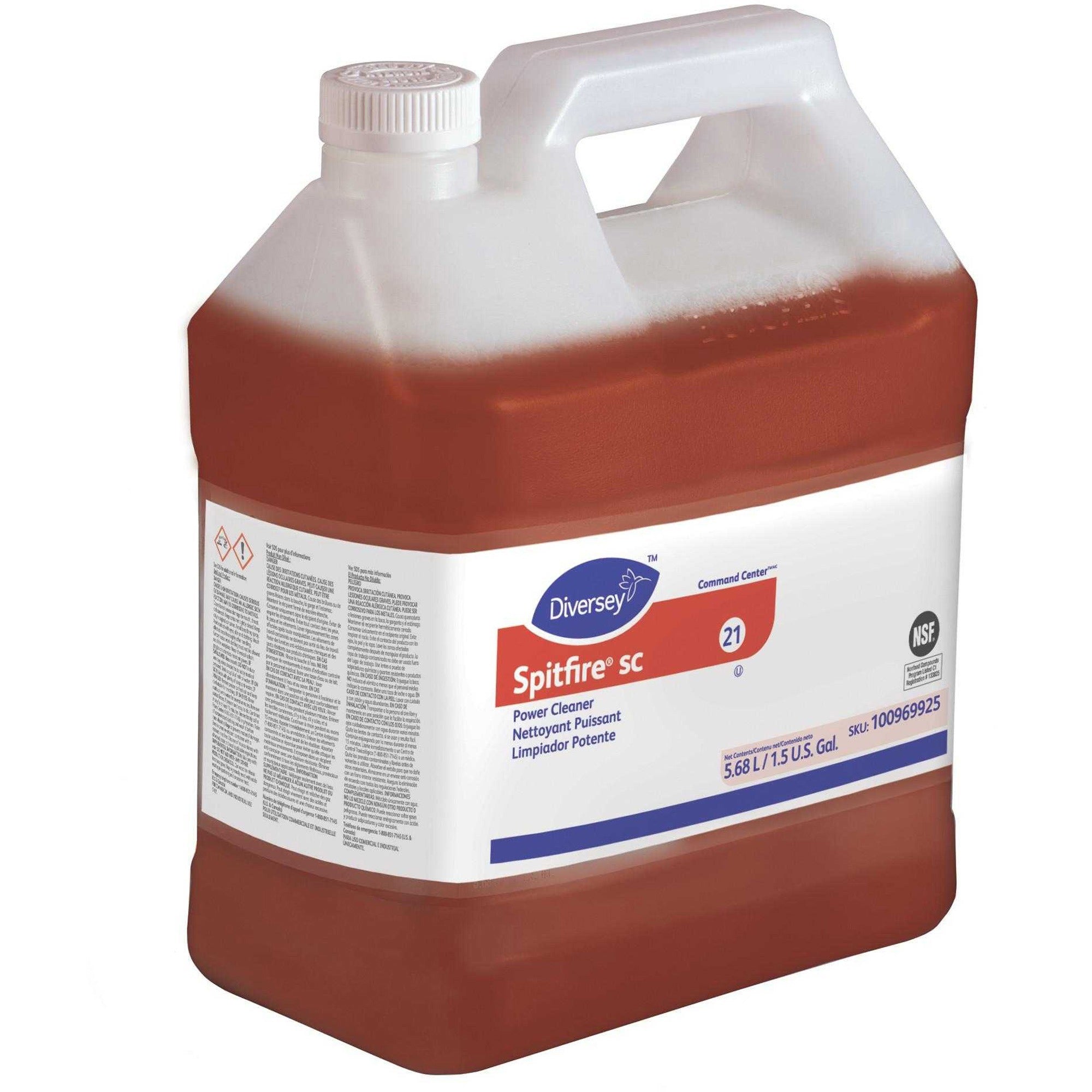 diversey-spitfire-sc-power-cleaner-ready-to-use-192-fl-oz-6-quart-fresh-pine-scent-2-carton-rinse-free-residue-free-streak-free-red_dvo100969925 - 1