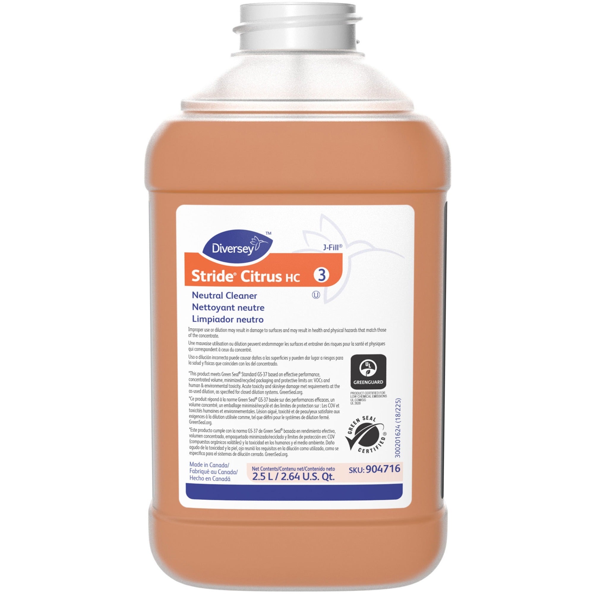 diversey-stride-citrus-neutral-cleaner-concentrate-845-fl-oz-26-quart-citrus-scent-2-carton-non-alkaline-low-foaming-ph-neutral-film-free-phosphorous-free-orange_dvo904716 - 1