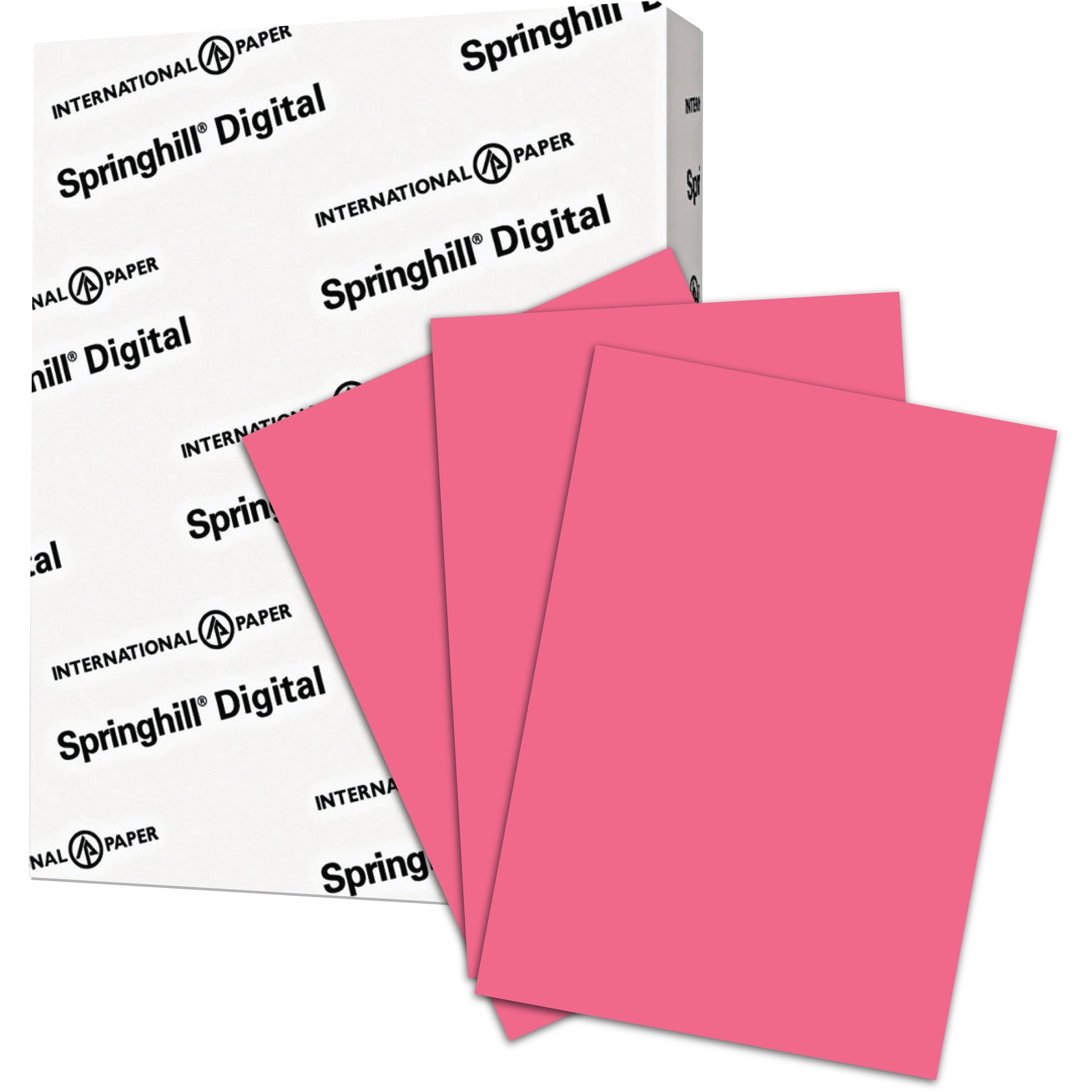 Springhill Multipurpose Cardstock - Cherry - 92 Brightness - Letter - 8 1/2" x 11" - 110 lb Basis Weight - Smooth - 250 / Pack - Cherry -
