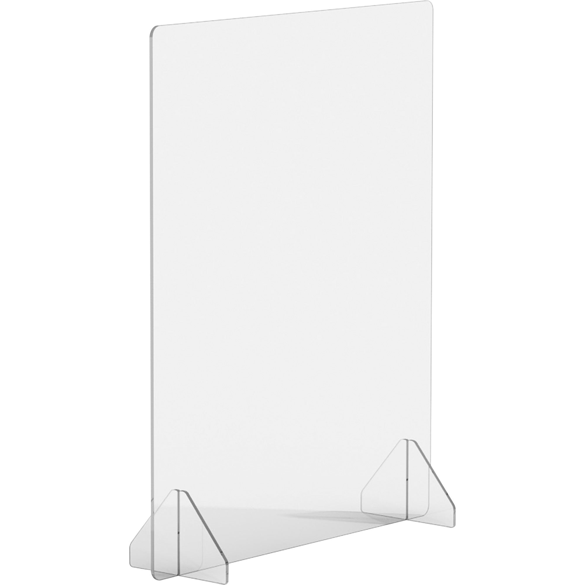 lorell-social-distancing-barrier-24-width-x-7-depth-x-30-height-1-each-clear-acrylic_llr55680 - 1