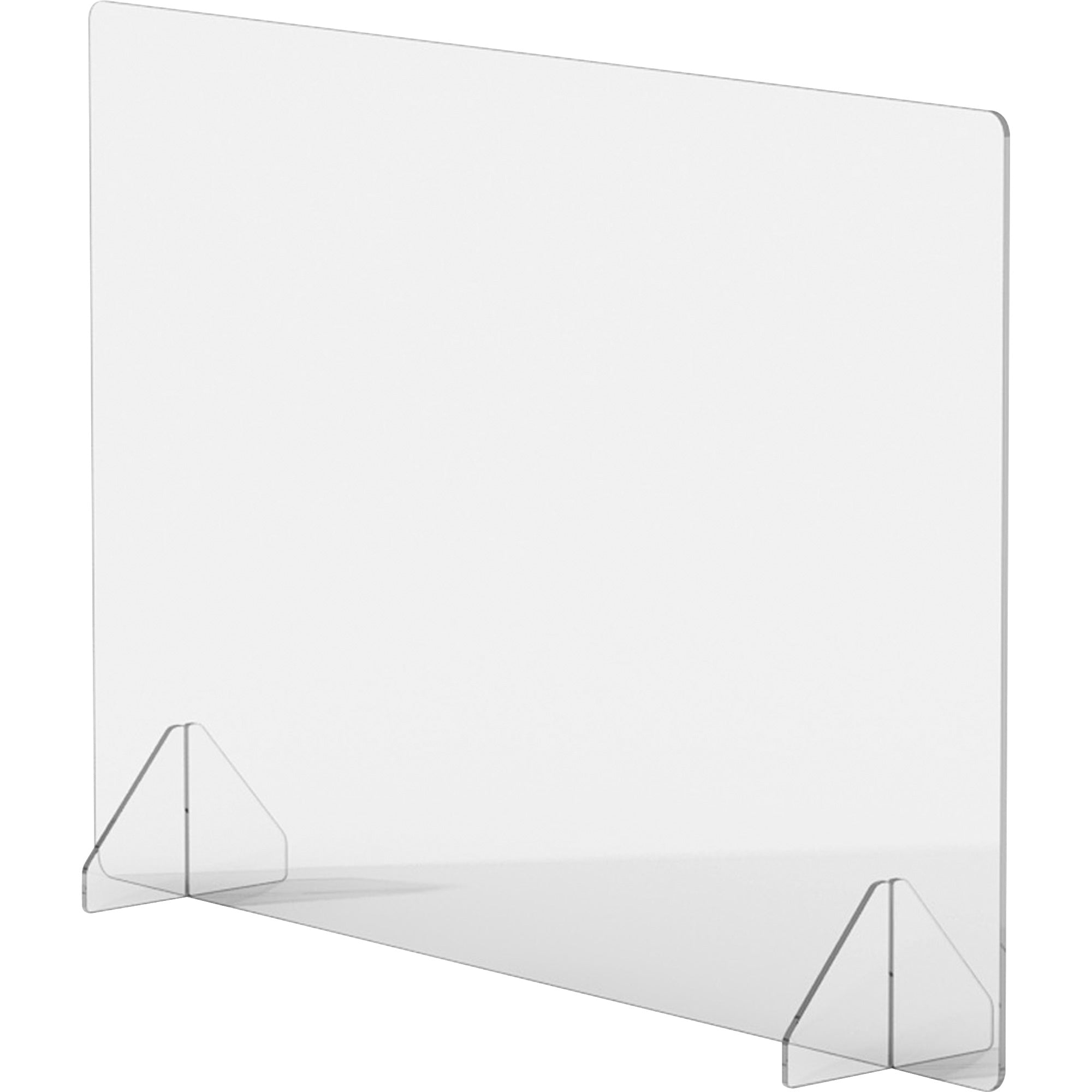 lorell-social-distancing-barrier-36-width-x-7-depth-x-24-height-1-each-clear-acrylic_llr55684 - 1