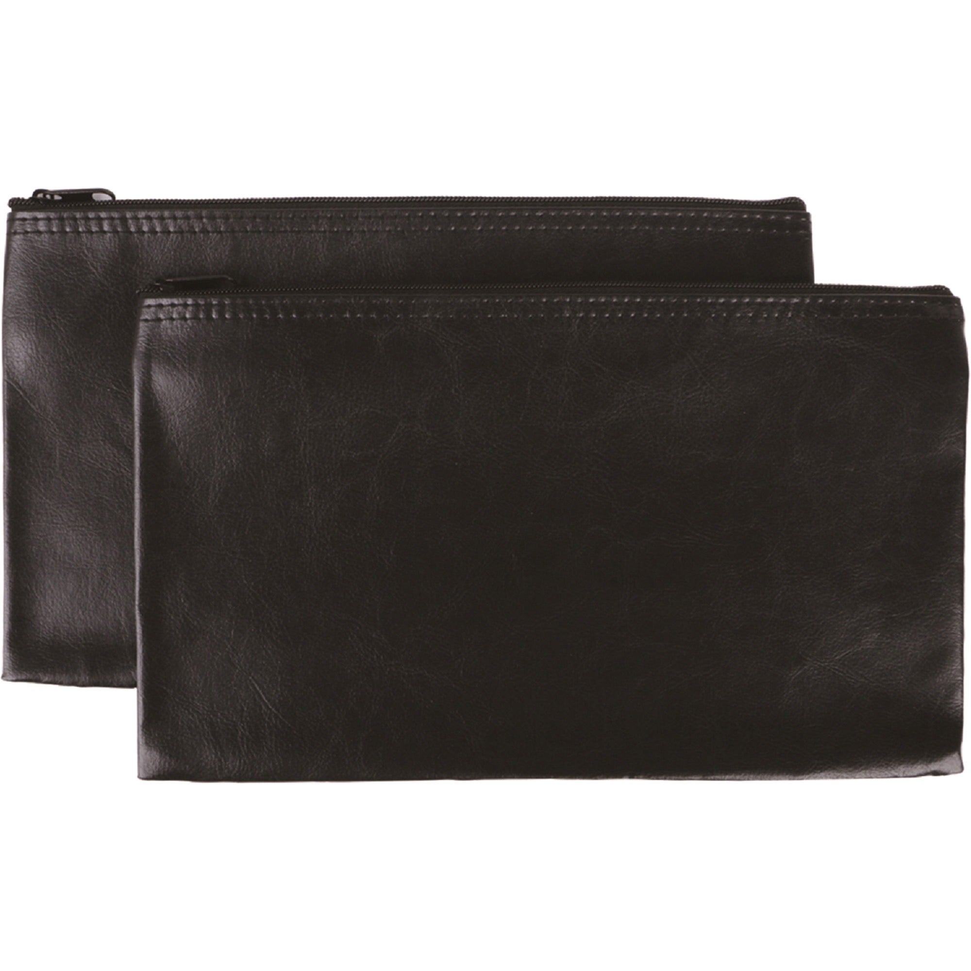sparco-carrying-case-wallet-cash-check-receipt-office-supplies-black-polyvinyl-chloride-pvc-body-x-11-width-x-6-depth-2-pack_spr00088 - 1