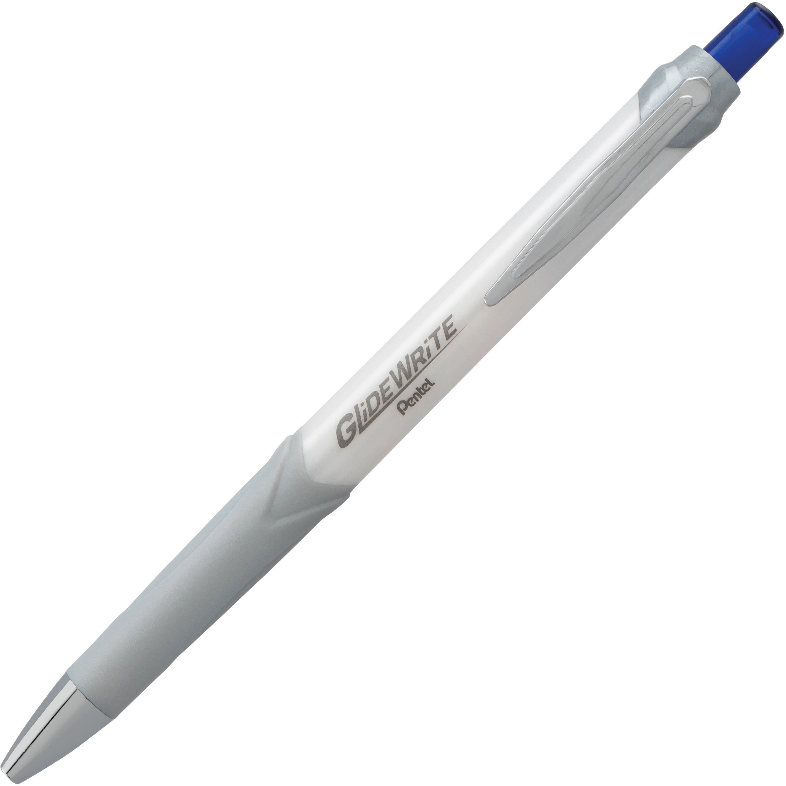 pentel-glidewrite-signature-gel-ballpoint-pen-1-mm-pen-point-size-blue-white-gel-based-ink-1-dozen_penbx930wc - 1