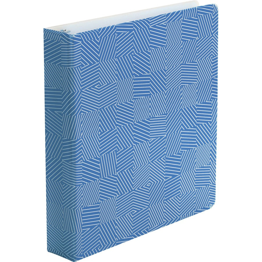 oxford-1-1-2-back-mounted-round-ring-binder-1-1-2-binder-capacity-350-sheet-capacity-round-ring-fasteners-2-internal-pockets-blue-1-each_oxf42551 - 2