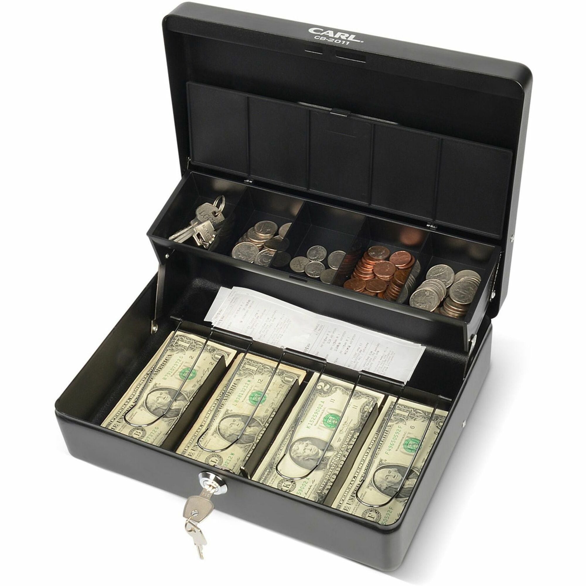 carl-bill-slots-steel-security-cash-box-4-bill-5-coin-steel-black-35-height-x-10-width-x-7-depth_cui82011 - 1