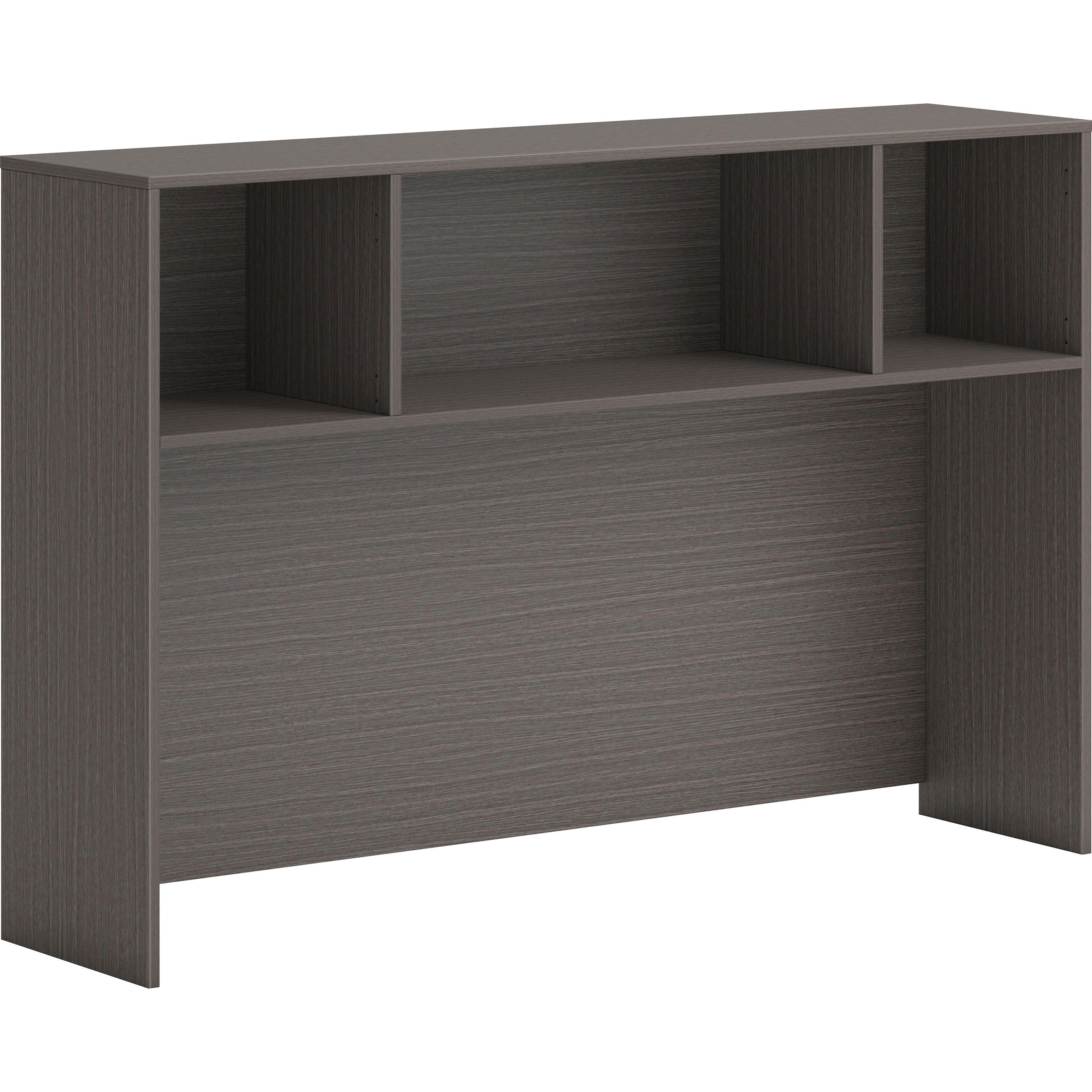 HON Mod Slate Teak Laminate Desk Component - 60" x 14"39.3" - Finish: Gray, Slate Teak Laminate - 1