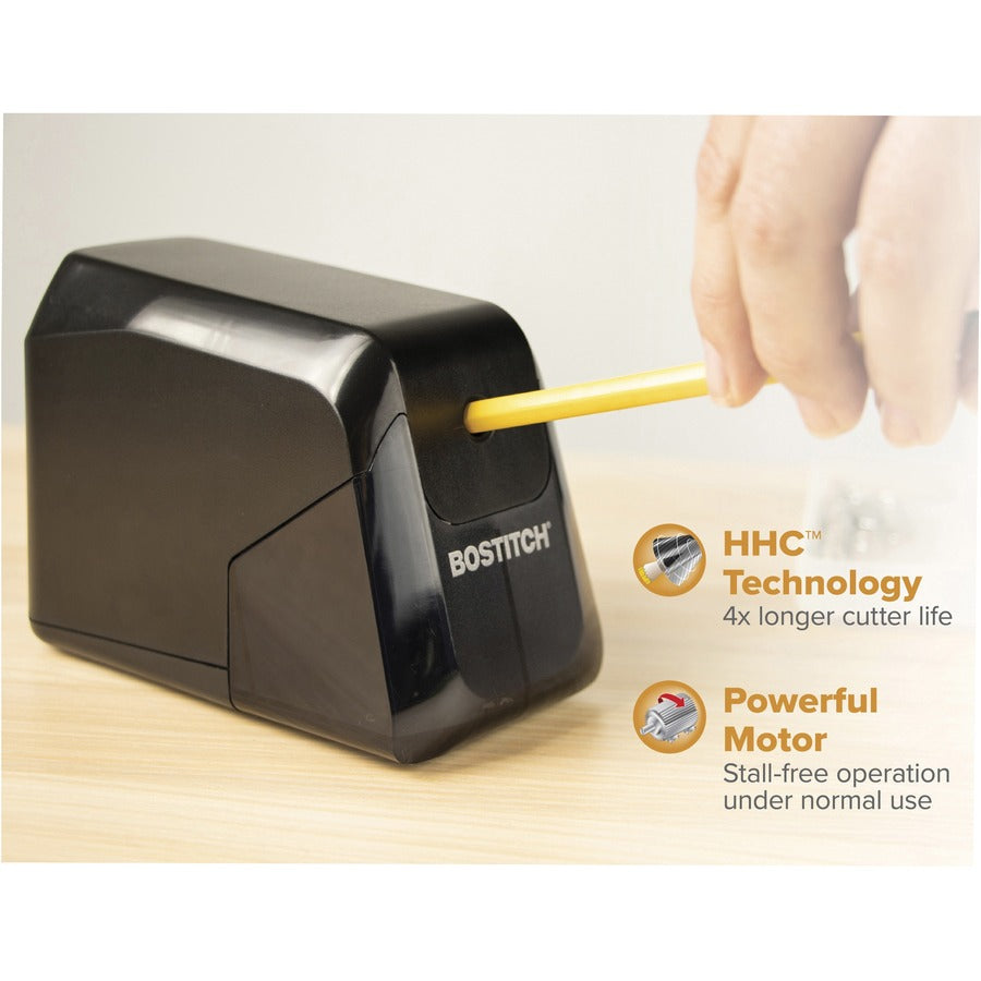 Bostitch BPS4 Battery Powered Pencil Sharpener - Battery Powered - Black - 1 Each - 2
