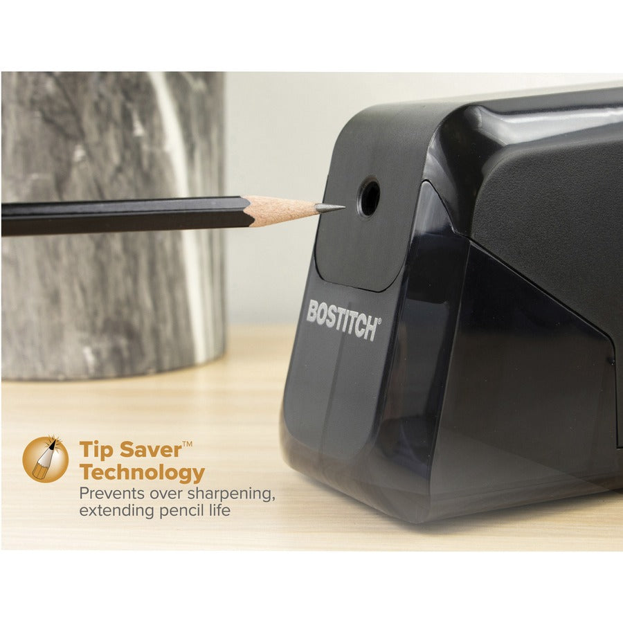 Bostitch BPS4 Battery Powered Pencil Sharpener - Battery Powered - Black - 1 Each - 3
