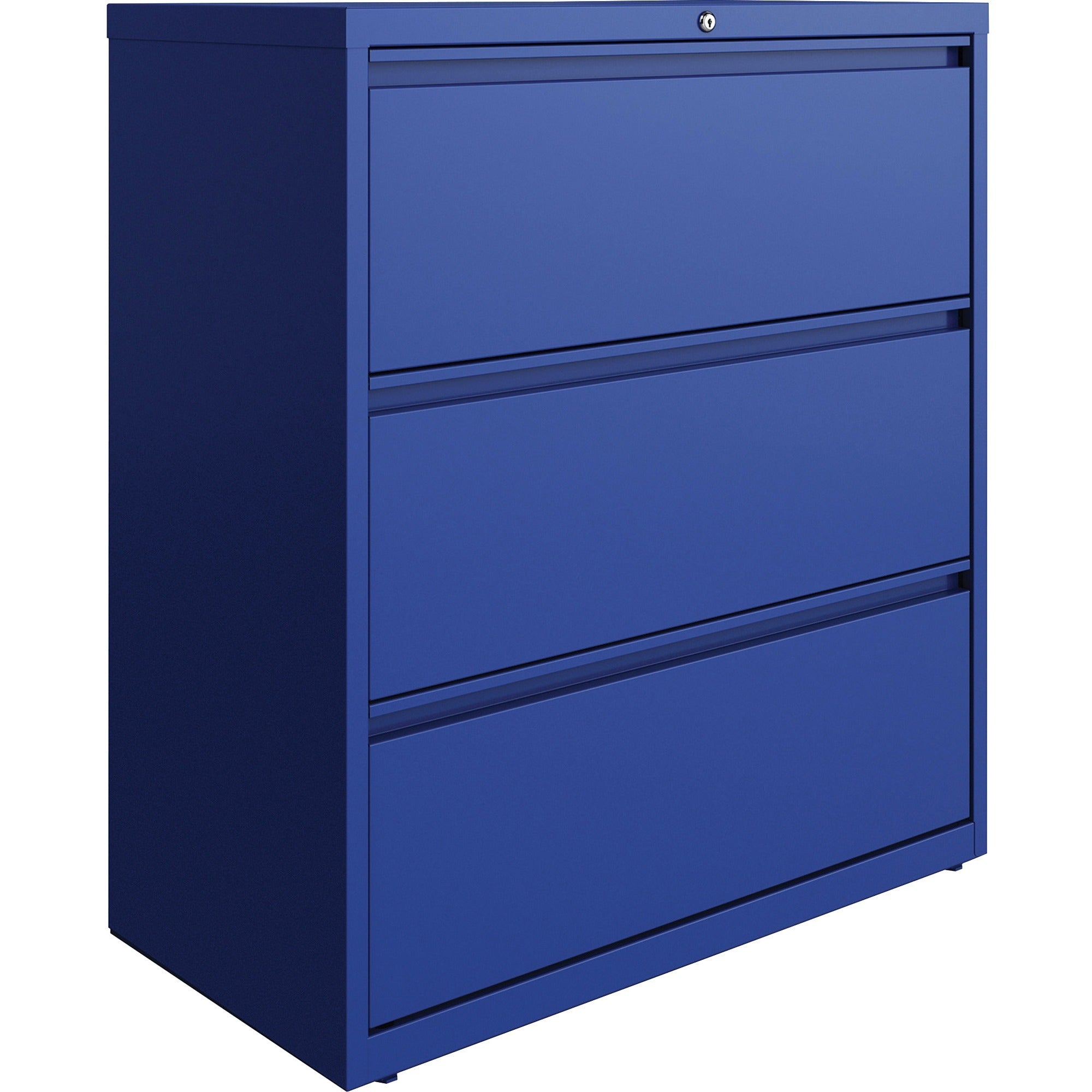 lorell-fortress-series-lateral-file-36-x-188-x-403-3-x-drawers-for-file-letter-legal-a4-lateral-hanging-rail-label-holder-durable-nonporous-surface-removable-lock-locking-bar-pull-out-drawer-ball-bearing-suspension-reinforc_llr03116 - 1