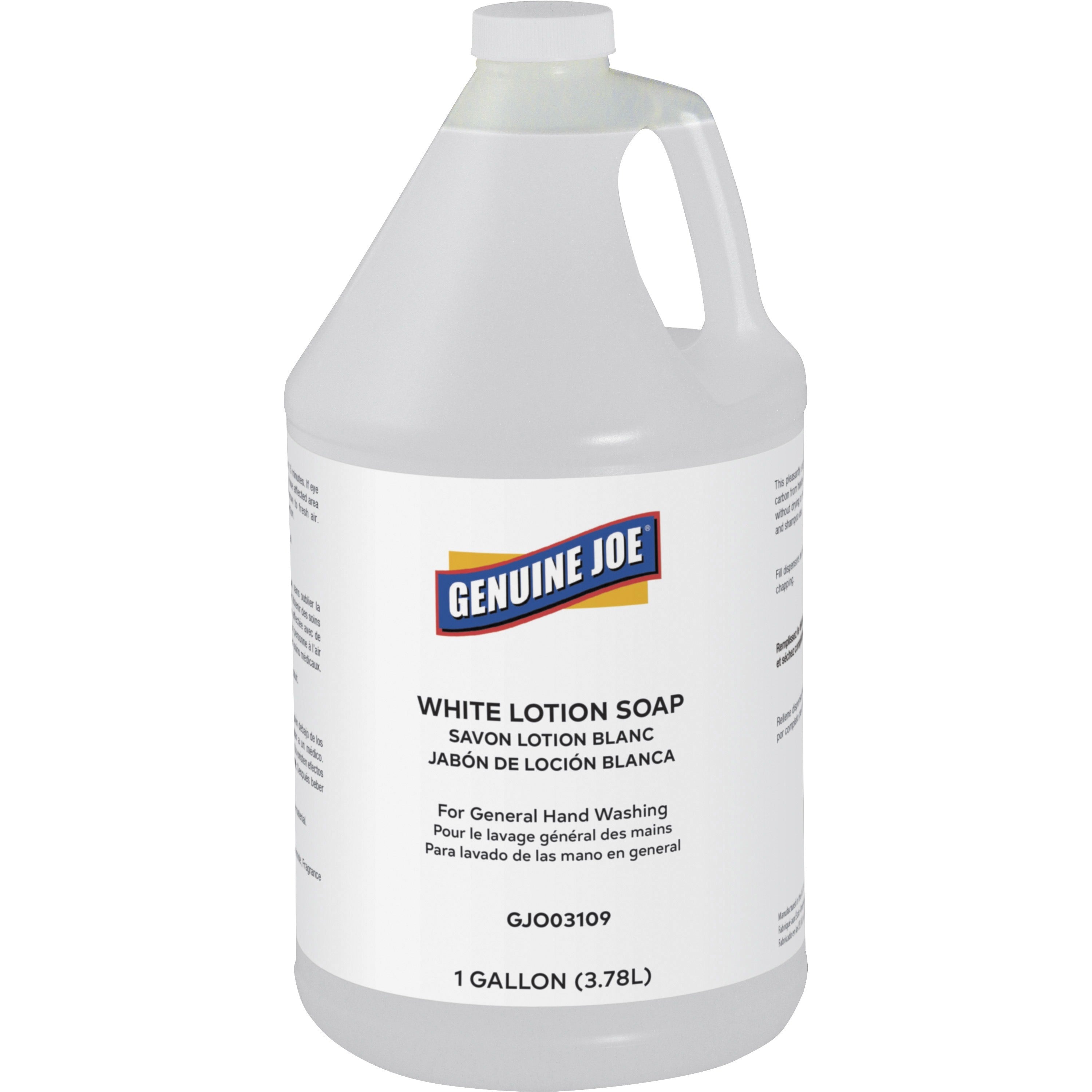 genuine-joe-lotion-soap-1-gal-38-l-ink-remover-oil-remover-dirt-remover-grease-remover-grime-remover-carbon-remover-hand-skin-white-pleasant-scent-4-carton_gjo03109ct - 2