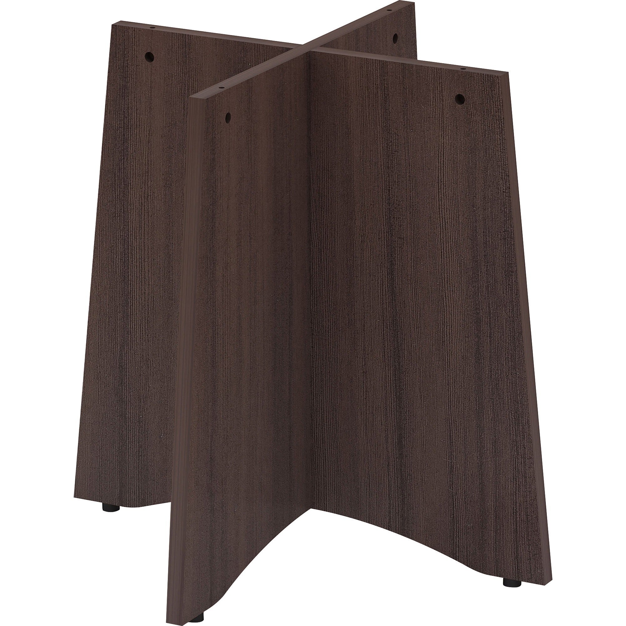 lorell-essentials-round-conference-table-base-espresso-base-contemporary-style-assembly-required-1-each_llr18257 - 1