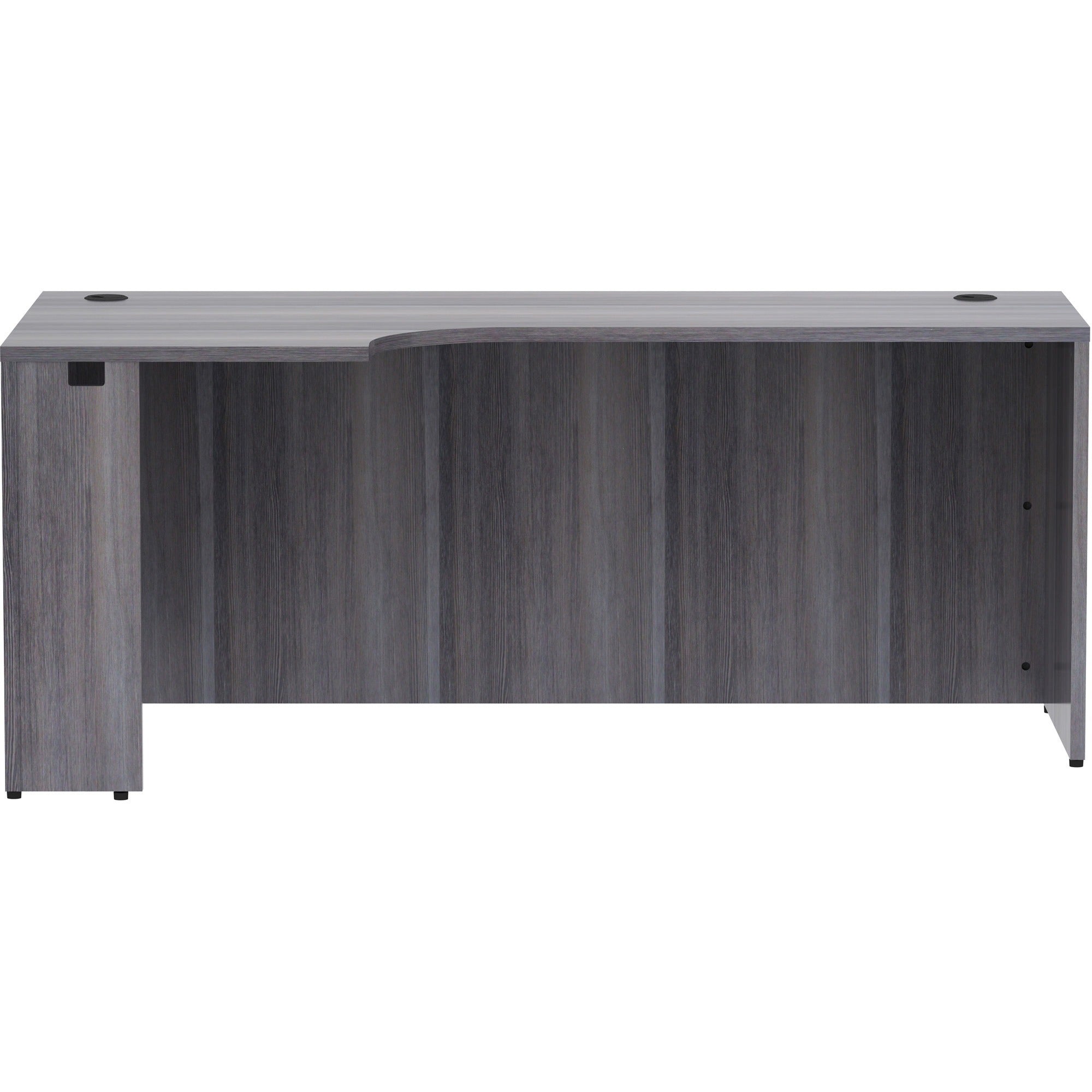 lorell-essentials-series-left-corner-credenza-72-x-36-x-24295-credenza-1-top-finish-weathered-charcoal-laminate_llr69598 - 2