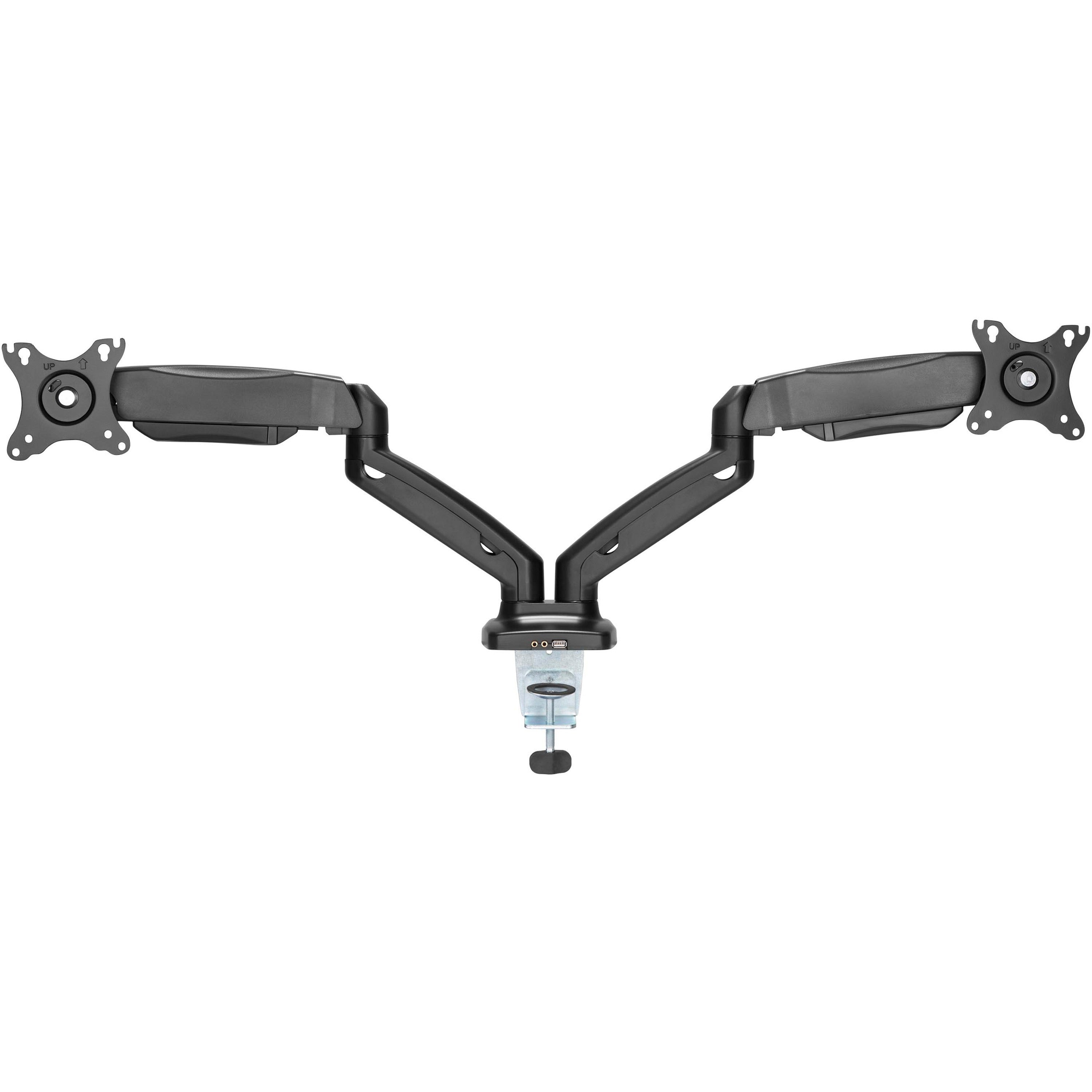 lorell-mounting-arm-for-monitor-black-height-adjustable-2-displays-supported-1430-lb-load-capacity-75-x-75-100-x-100-1-each_llr99801 - 2