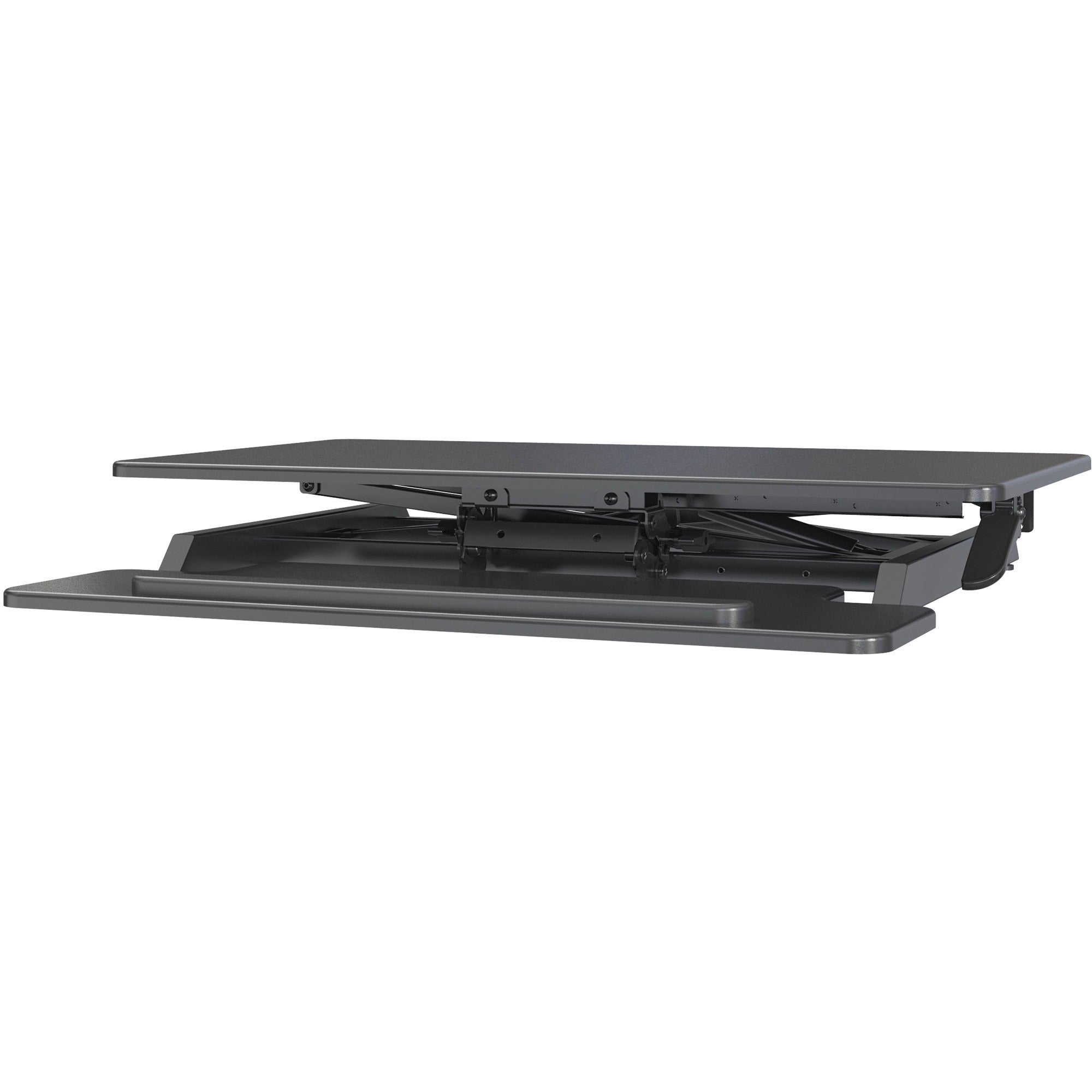 lorell-large-monitor-desk-riser-3740-lb-load-capacity-196-height-x-354-width-x-193-depth-desk-polyvinyl-chloride-pvc-medium-density-fiberboard-mdf-black_llr99555 - 2