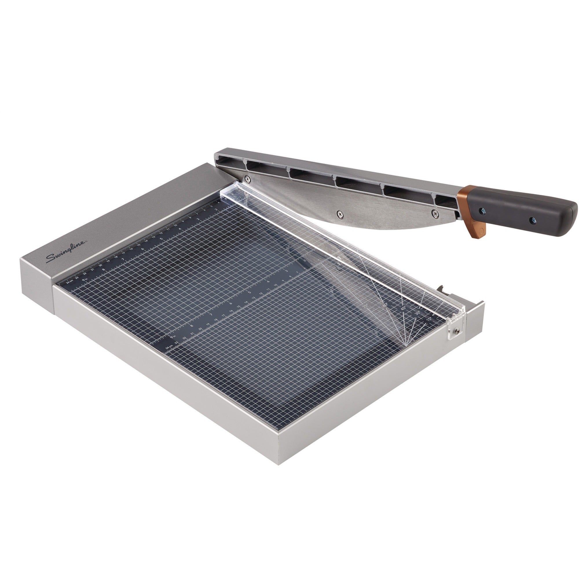 swingline-1215g-1225g-guillotine-trimmer-25-sheet-cutting-capacity-12-cutting-length-easy-to-use-built-in-led-sturdy-wood-plastic-silver-1-each_swi10005 - 1