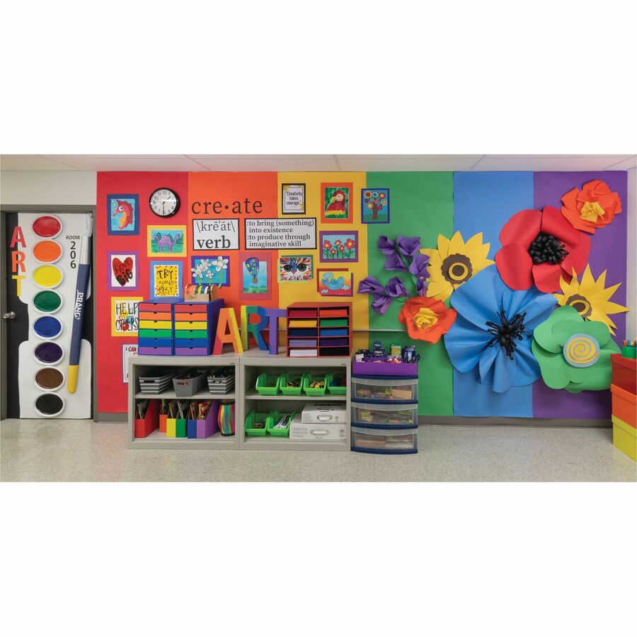 tru-ray-construction-paper-art-roll-art-project-mural-banner-36width-x-500-ftlength-1-roll-sky-blue-sulphite_pacp100595 - 2