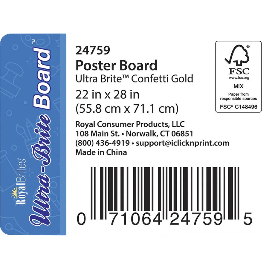 geographics-confetti-gold-design-poster-board-fun-and-learning-project-sign-display-art-28height-x-22width-25-carton-yellow_geo24759 - 2