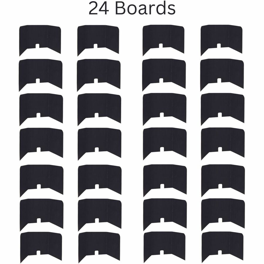 pacon-computer-lab-privacy-board-22-width-x-22-height-x-20-depth-corrugated-cardboard-black-6-carton_pacp3795 - 2