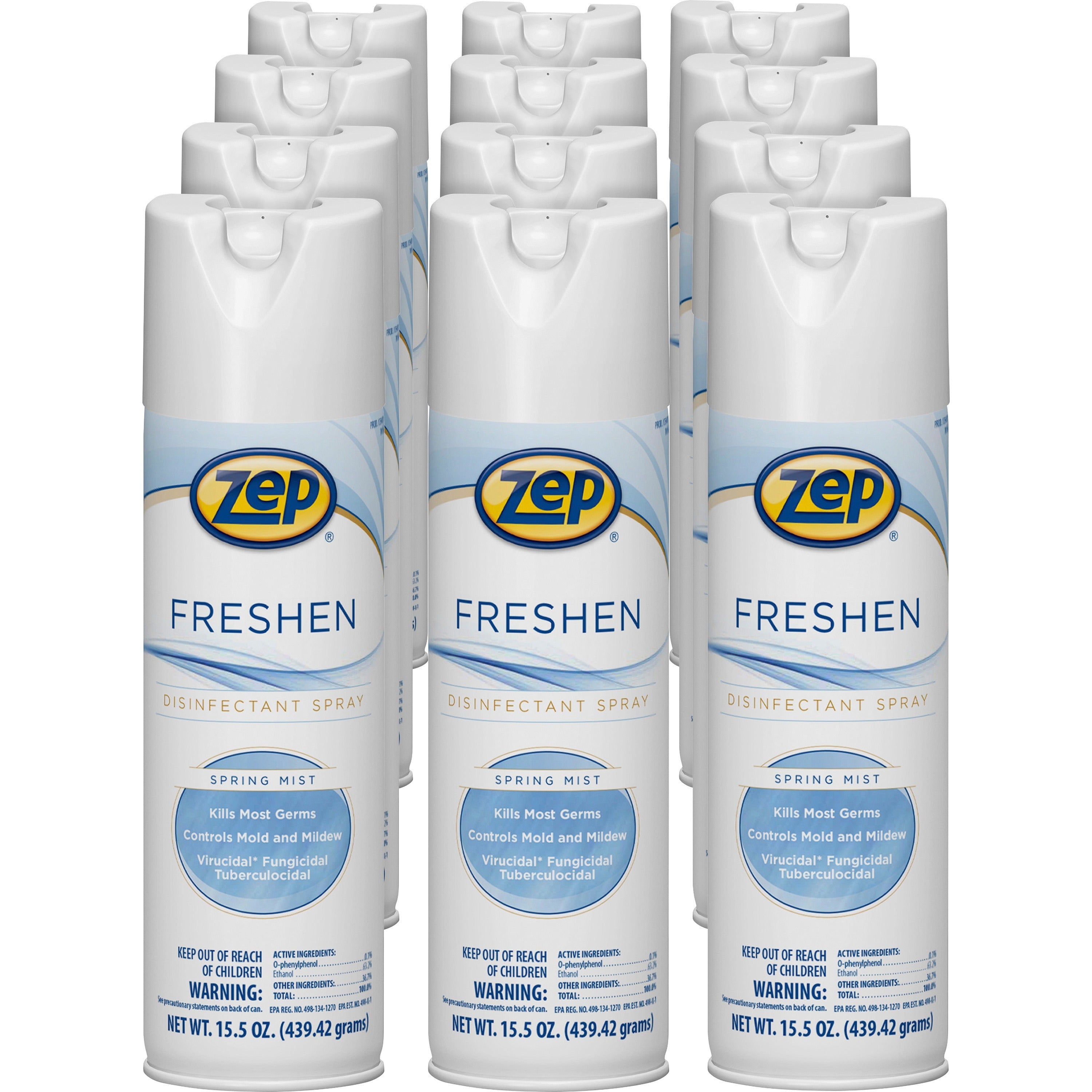 zep-freshen-disinfectant-spray-155-fl-oz-05-quart-spring-mist-scent-12-carton-non-porous-virucidal-tuberculocide-fungicide-clear_zpe1050017 - 1