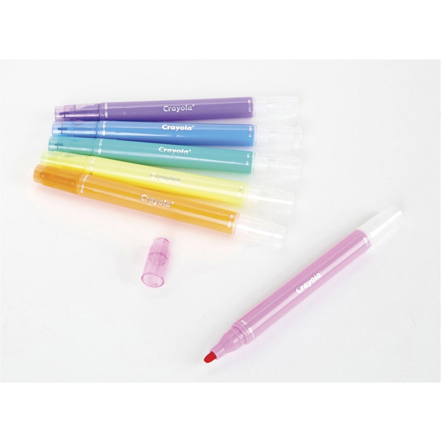 crayola-take-note-erasable-highlighters-chisel-marker-point-style-assorted-6-pack_cyo586504 - 2