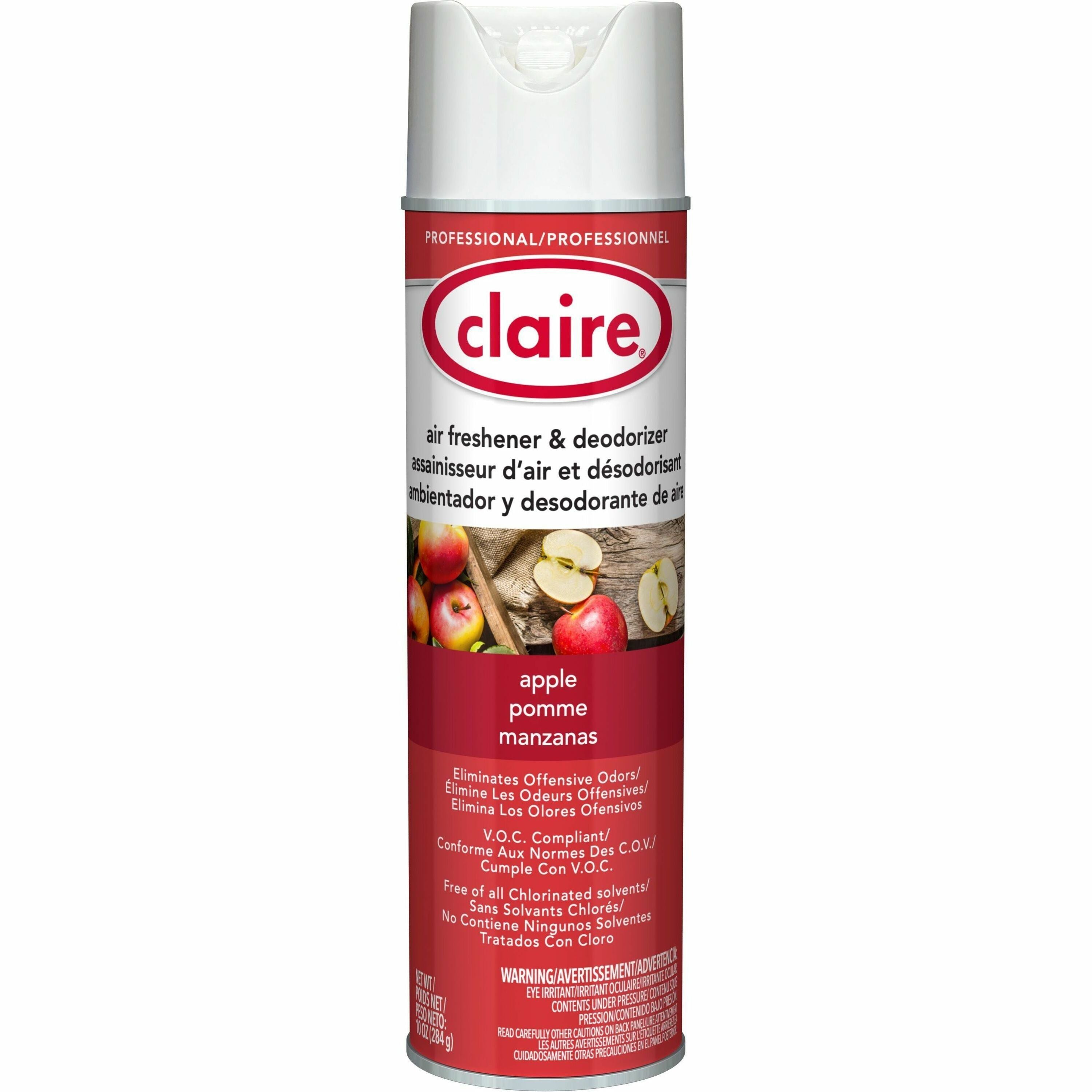 claire-apple-air-freshener-&-deodorizer-aerosol-20-fl-oz-06-quart-dutch-apple-12-pack-ozone-safe-chemical-free-residue-free-non-staining-odor-neutralizer_cgccl161 - 1