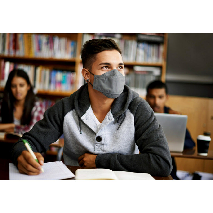 3m-daily-face-masks-recommended-for-face-indoor-outdoor-office-transportation-cotton-fabric-gray-lightweight-breathable-adjustable-elastic-loop-nose-clip-comfortable-washable-10-pack_mmmrfm10010 - 2