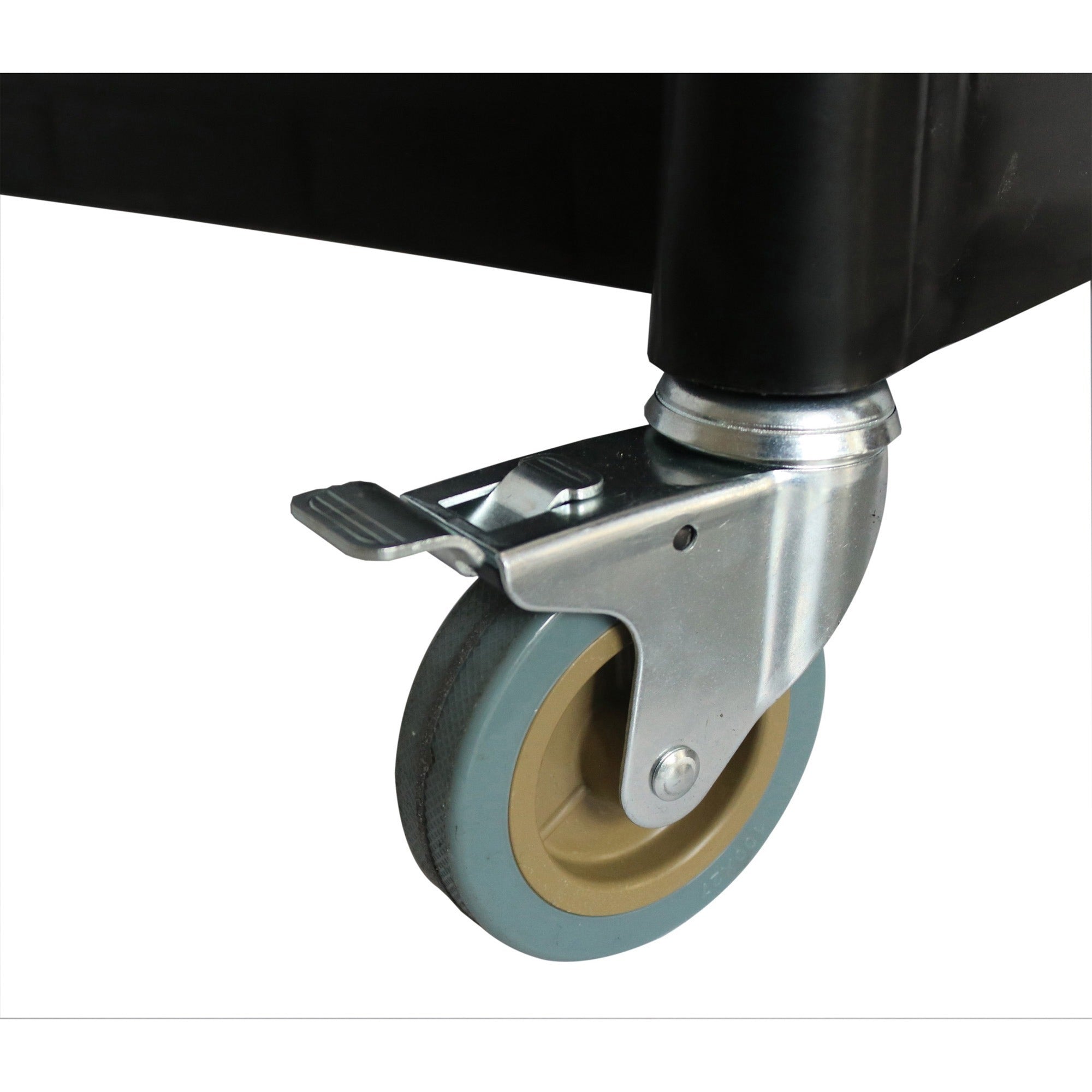 lorell-x-tra-utility-cart-3-shelf-dual-handle-300-lb-capacity-4-casters-4-caster-size-plastic-x-42-width-x-20-depth-x-38-height-black-1-each_llr03610 - 2