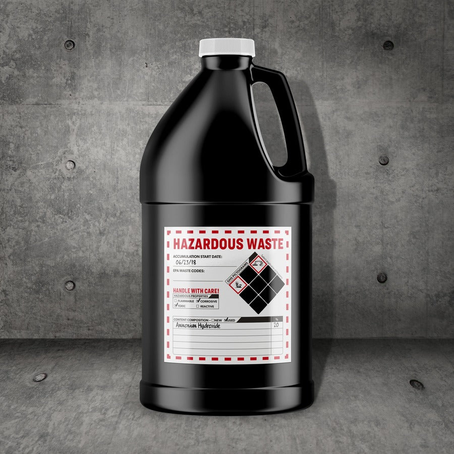 Avery Preprinted HAZARDOUS WASTE Handwrite Labels - 3