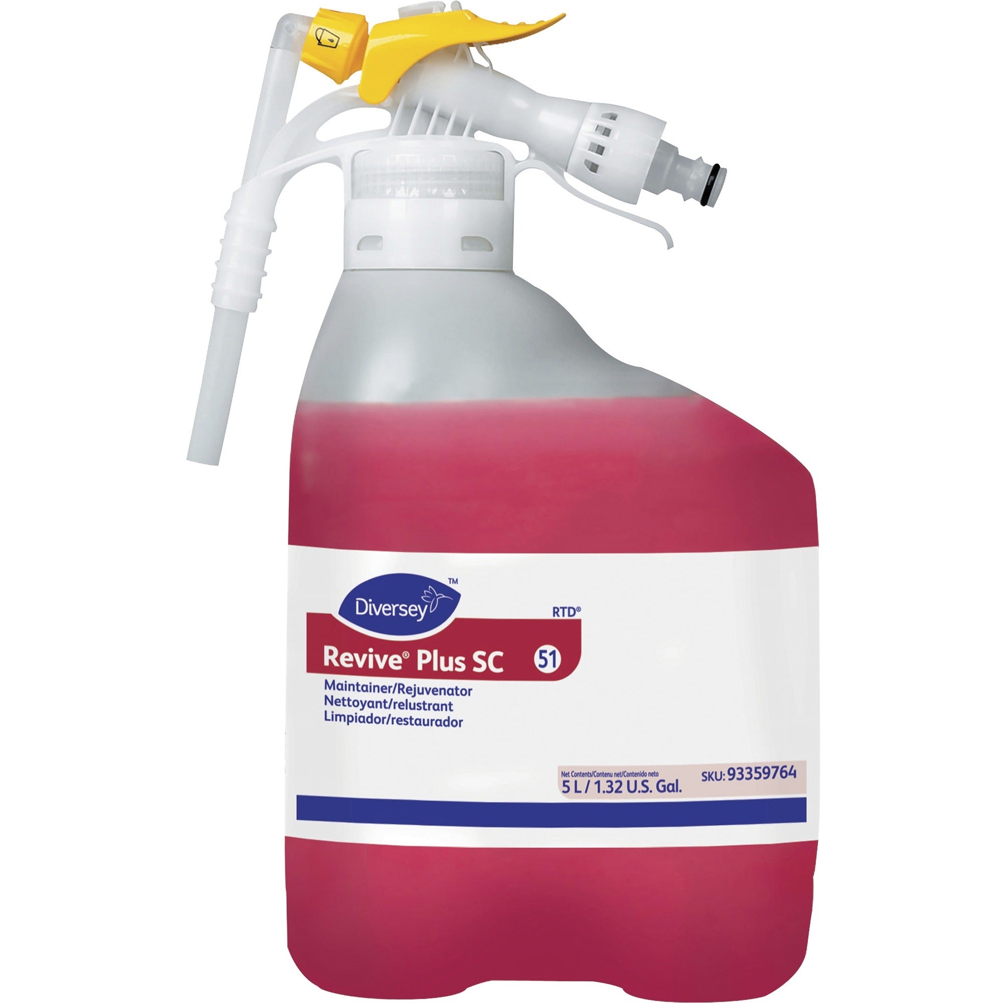 diversey-floor-maintainer-&-rejuvenator-1691-fl-oz-53-quart-citrus-scent-1-each-scratch-resistant-red_dvo93359764 - 1