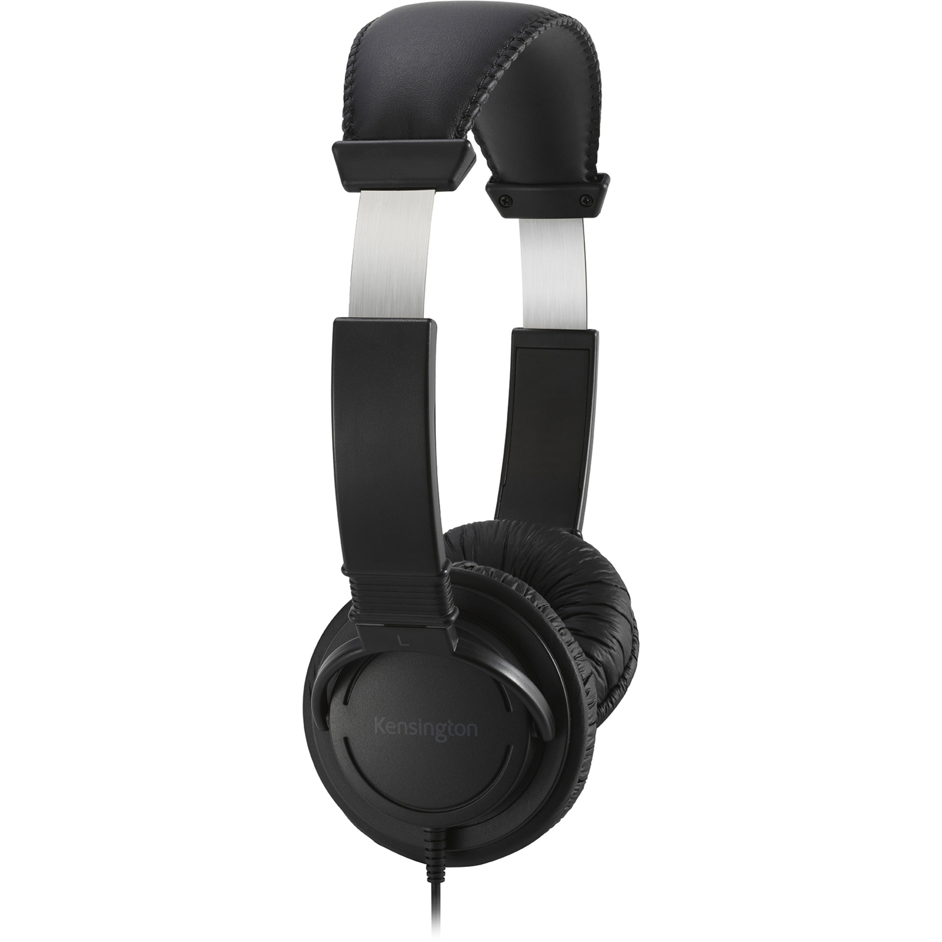 kensington-usb-c-hi-fi-headphones-with-mic-stereo-usb-type-c-wired-over-the-head-binaural-ear-cup-6-ft-cable-noise-cancelling-microphone-noise-canceling-black_kmw97457 - 2
