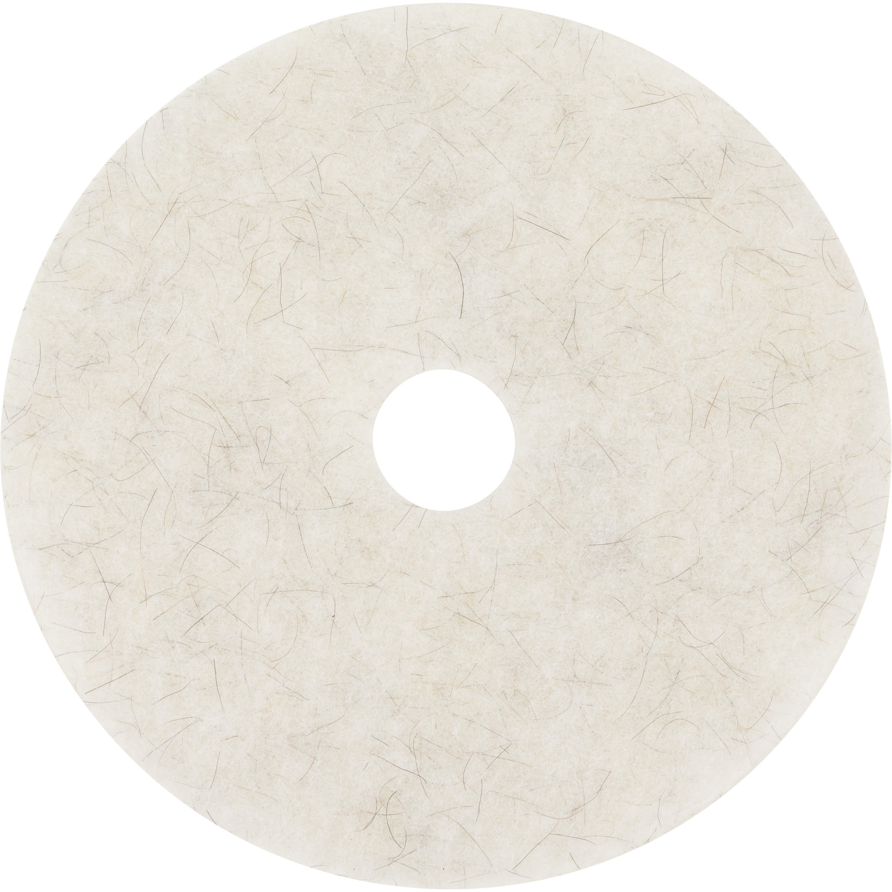 Niagara 3300N Floor Pads - 5/Carton - Round x 27" Diameter x 1" Thickness - Burnishing, Polishing, Buffing - 1500 rpm to 3000 rpm Speed Supported - Scuff Mark Remover, Clog Resistant - Polyester Fiber, Resin - White -