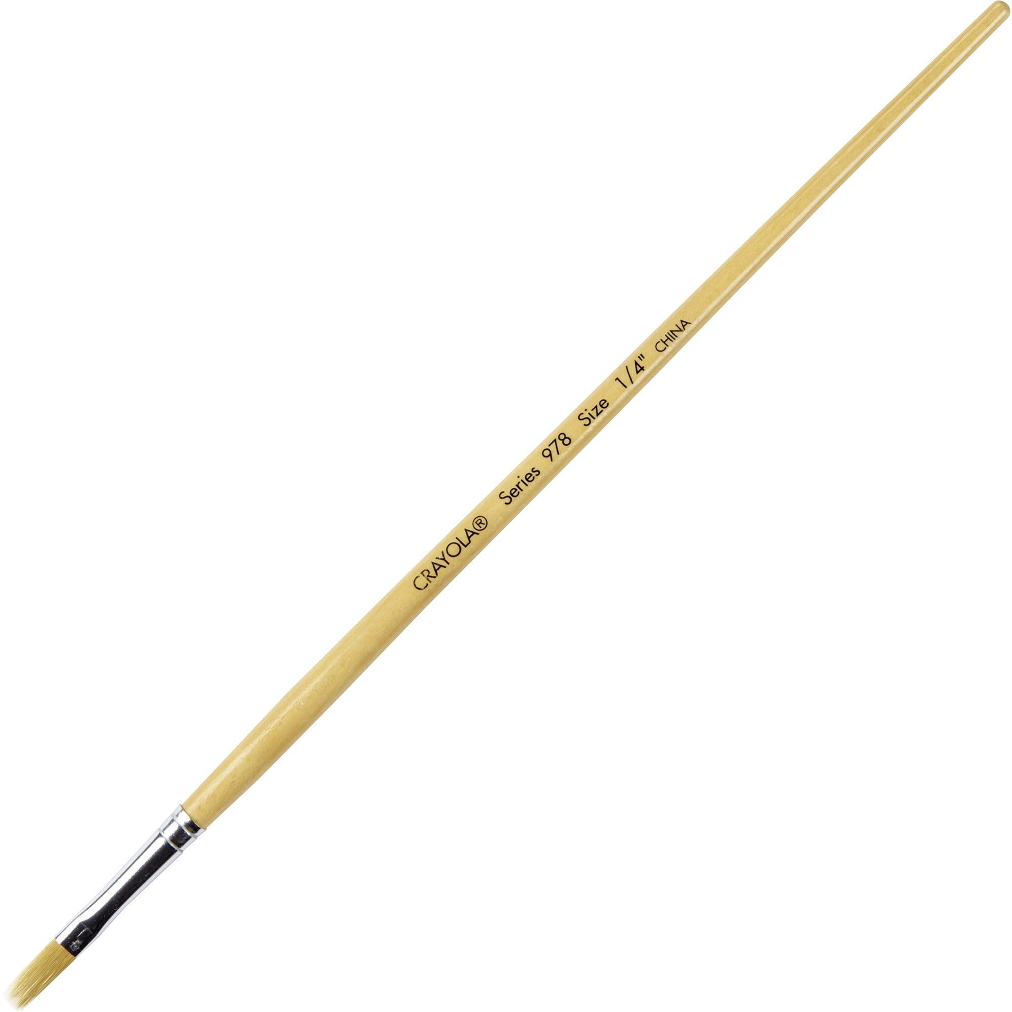 crayola-no-978-nylon-easel-brush-12-brushes-wood-aluminum-ferrule_cyo50978004 - 1