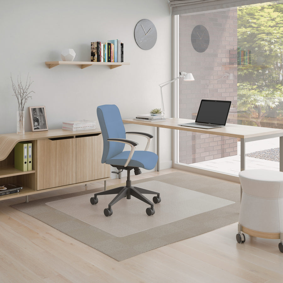deflecto-supermat+-chairmat-home-office-commercial-60-length-x-46-width-x-0500-thickness-rectangular-polyvinyl-chloride-pvc-clear-1-carton_defcm14442facom - 2