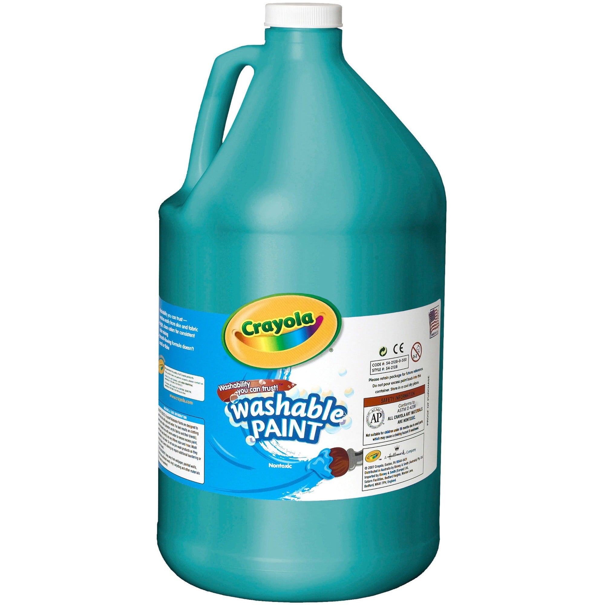 crayola-washable-paint-1-gal-1-each-turquoise_cyo54212848 - 1