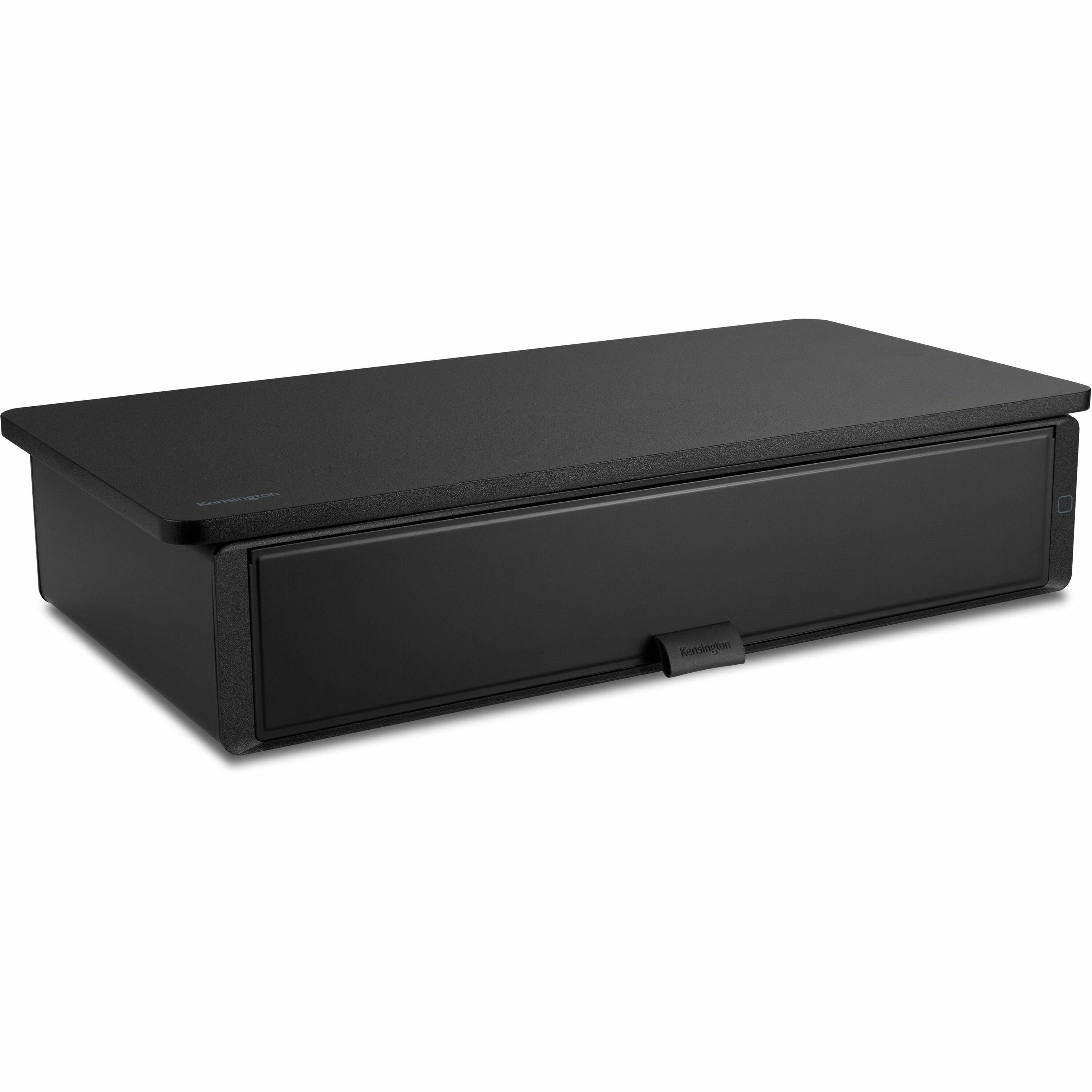 Kensington UVStand Monitor Stand with UVC Sanitization Compartment - Black - 1