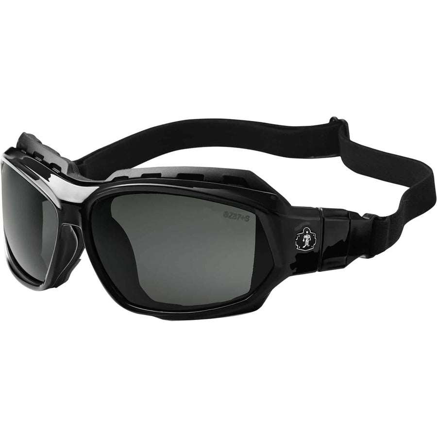 Skullerz Loki Safety Glasses/Goggles, Black Frame/Smoke Lens, Nylon/Polycarb - 2