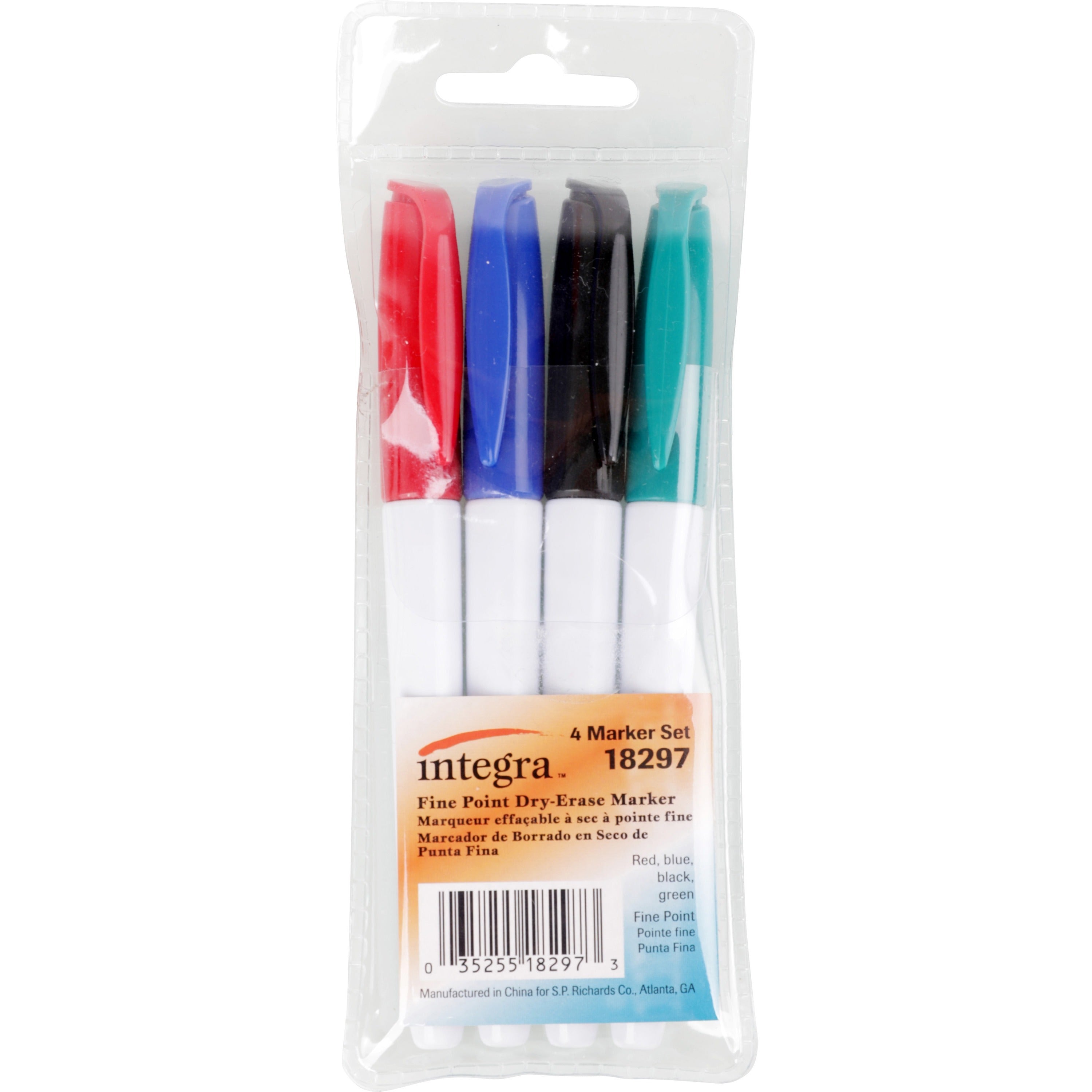 integra-dry-erase-markers-fine-marker-point-assorted-alcohol-based-ink-4-set_ita18297 - 1