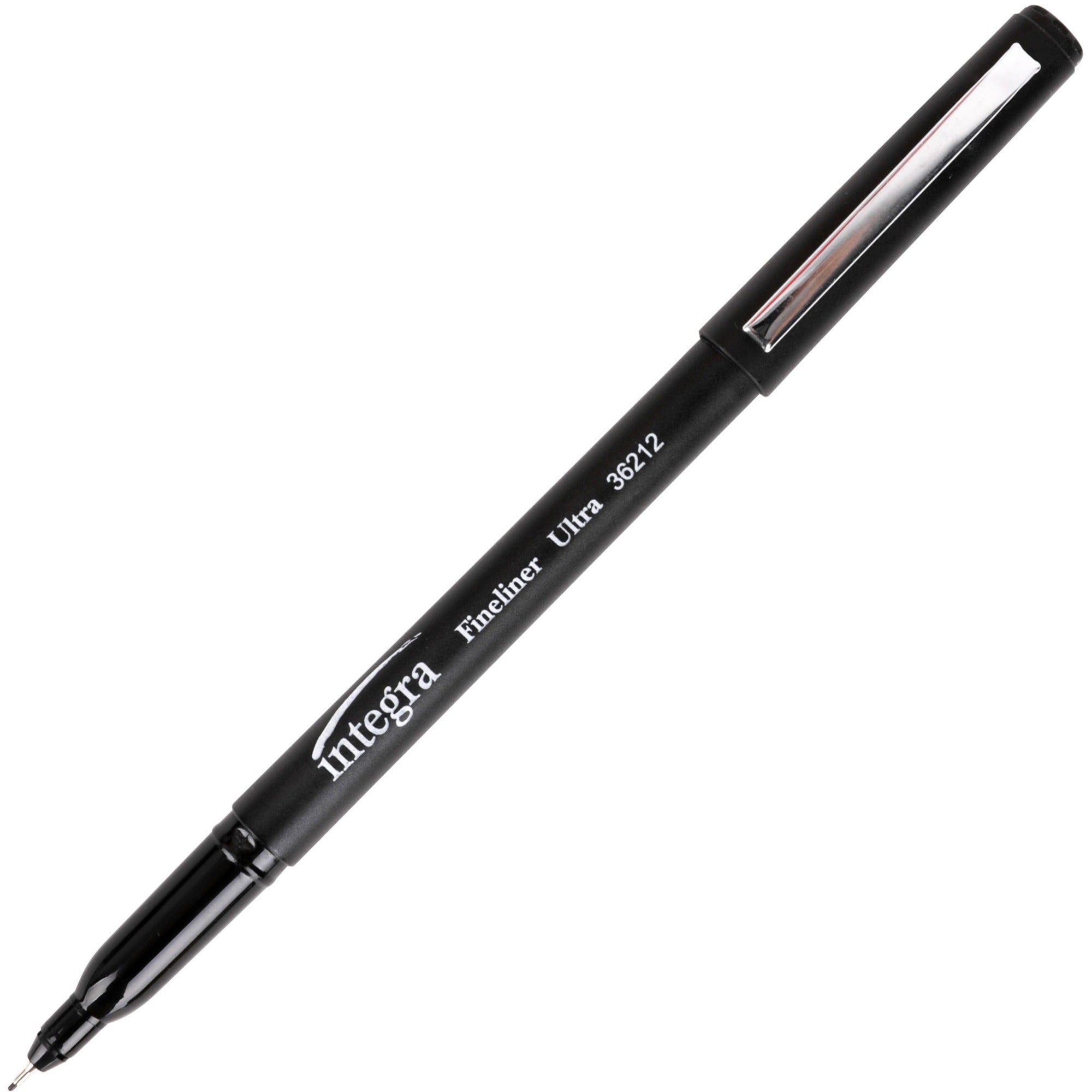 integra-fineliner-ultra-fine-permanent-markers-ultra-fine-marker-point-black-12-pack_ita36212 - 1
