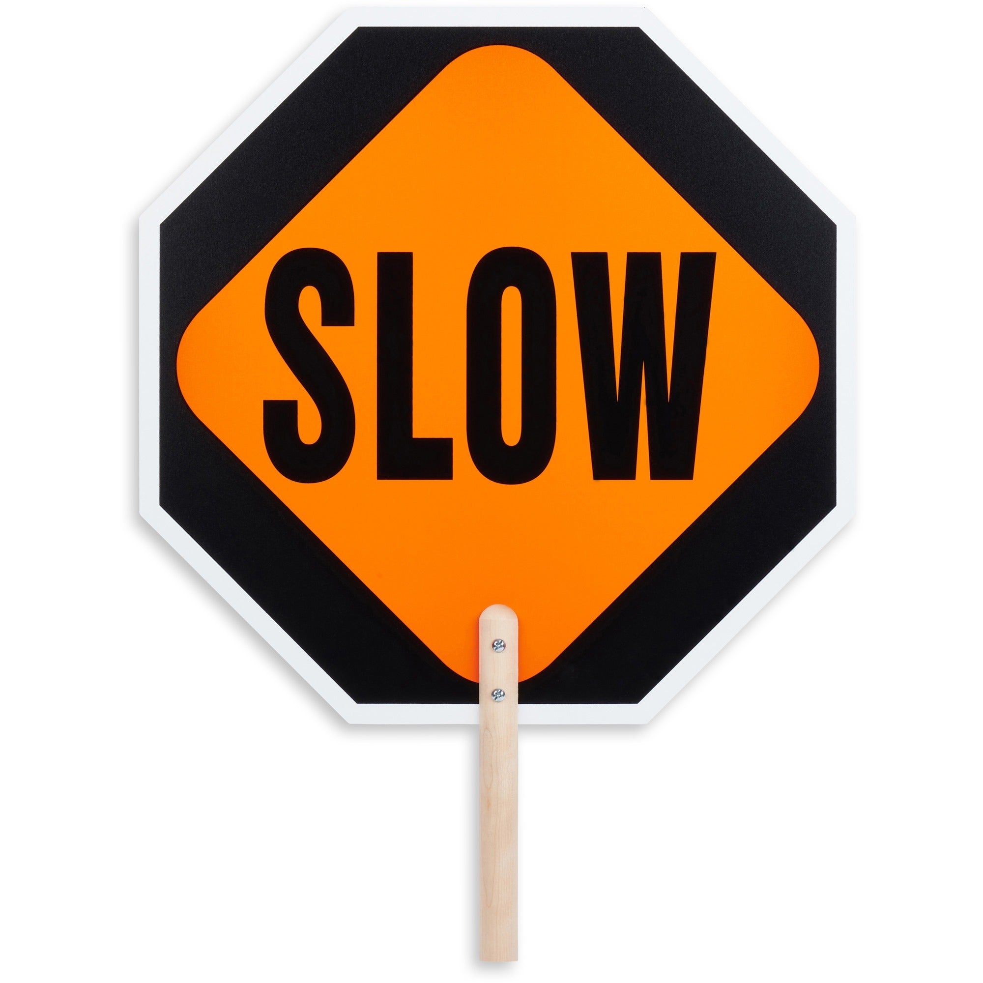 tatco-stop-slow-2-sided-handheld-sign-1-each-stop-slow-print-message-02-width-x-18-height-double-sided-weather-proof-long-lasting-comfortable-grip-lightweight-handheld-hardboard-wood-multicolor_tco17530 - 1