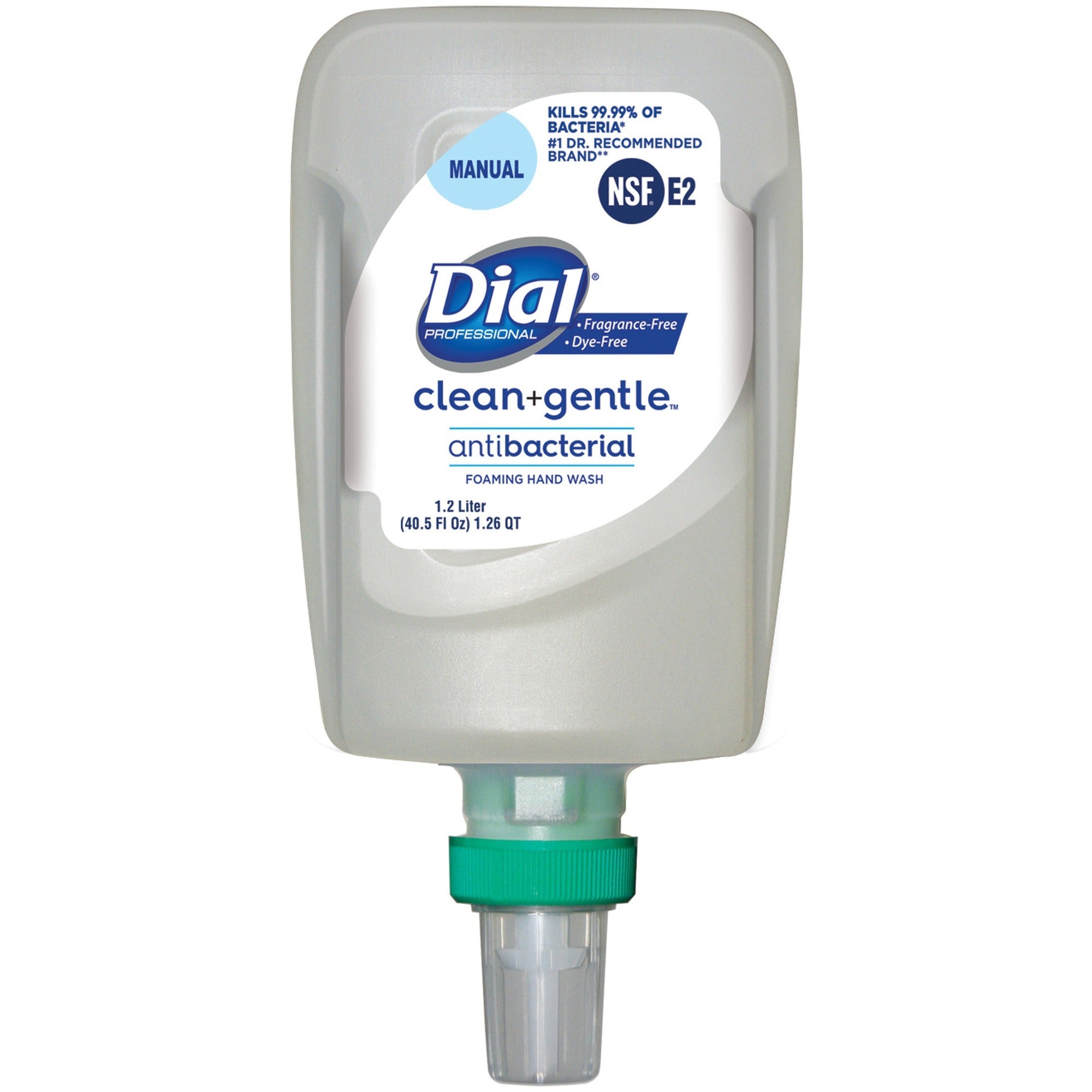 dial-fit-refill-clean+-foaming-hand-wash-406-fl-oz-1200-ml-bacteria-remover-odor-remover-skin-hand-antibacterial-fragrance-free-dye-free-3-carton_dia32100 - 1