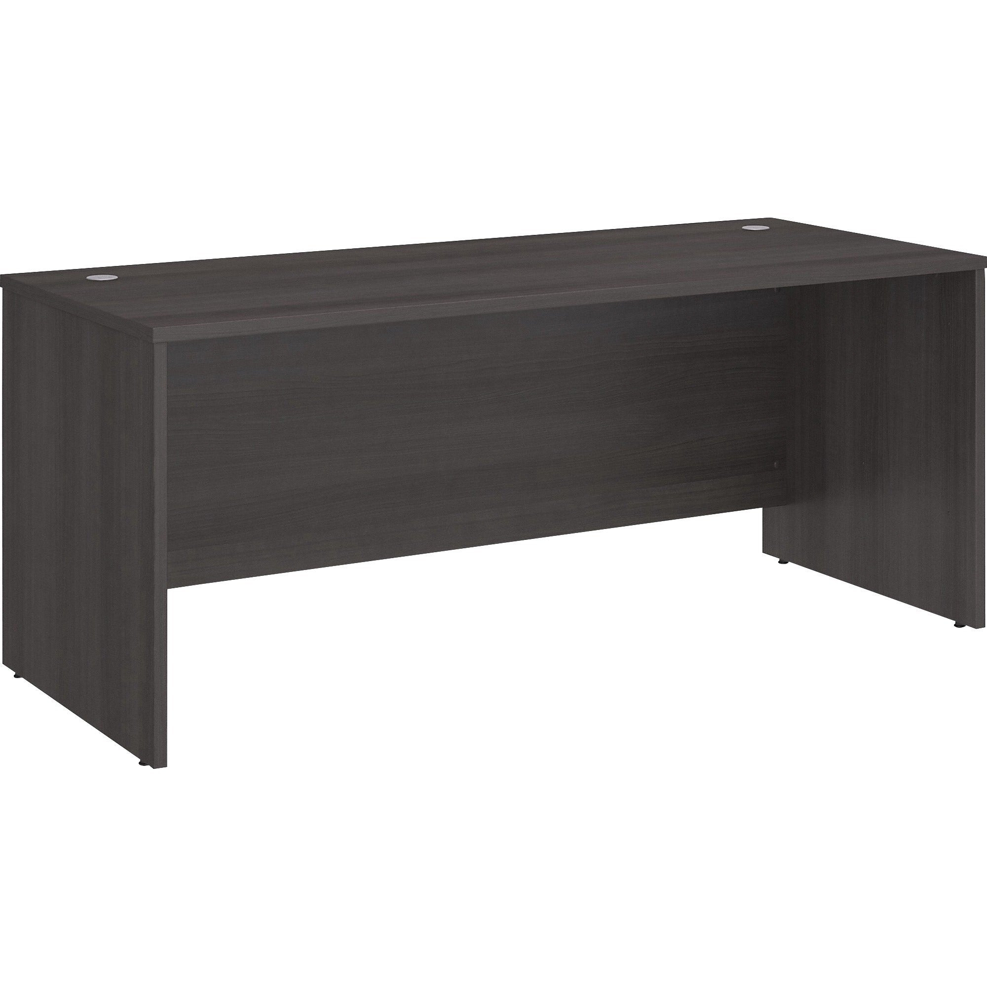 Bush Business Furniture Studio C 72W x 30D Office Desk - 71" x 29.4"29.8" - Band Edge - Finish: Storm Gray, Thermofused Laminate (TFL) - 1