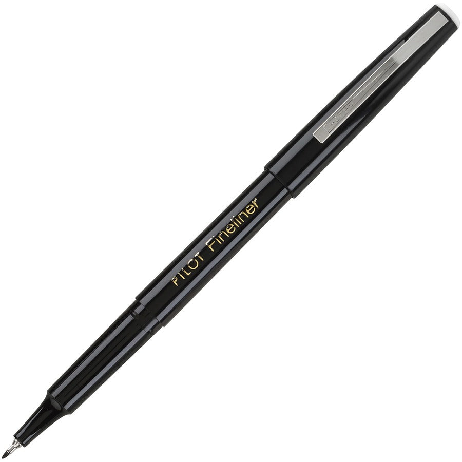 pilot-fineliner-markers-fine-pen-point-07-mm-pen-point-size-black-black-barrel-acrylic-fiber-tip-12-box_pil11002bx - 2