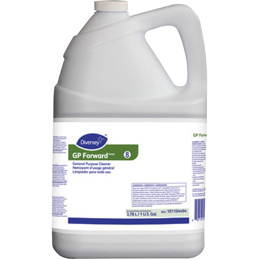 diversey-gp-forward-general-purpose-cleaner-concentrate-128-fl-oz-4-quart-citrus-scent-4-carton-versatile-rinse-free-kosher-clear-green_dvo101104494ct - 2