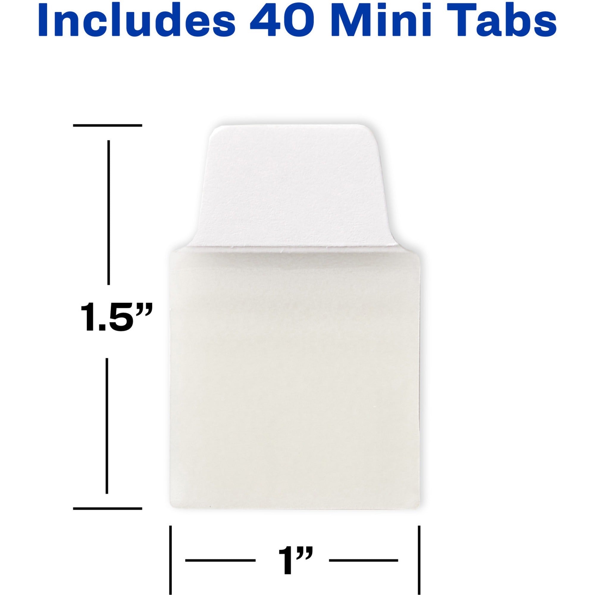 avery-ultra-tabs-repositionable-mini-tabs-40-tabs-10-tabs-set-clear-film-white-paper-tabs-4_ave74788 - 2