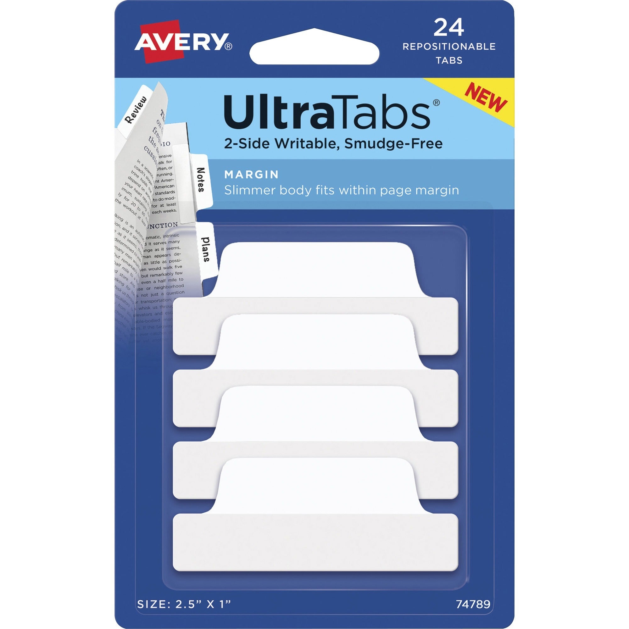 avery-ultra-tabs-repositionable-margin-tabs-24-tabs-6-tabs-set-clear-film-white-paper-tabs-4_ave74789 - 1