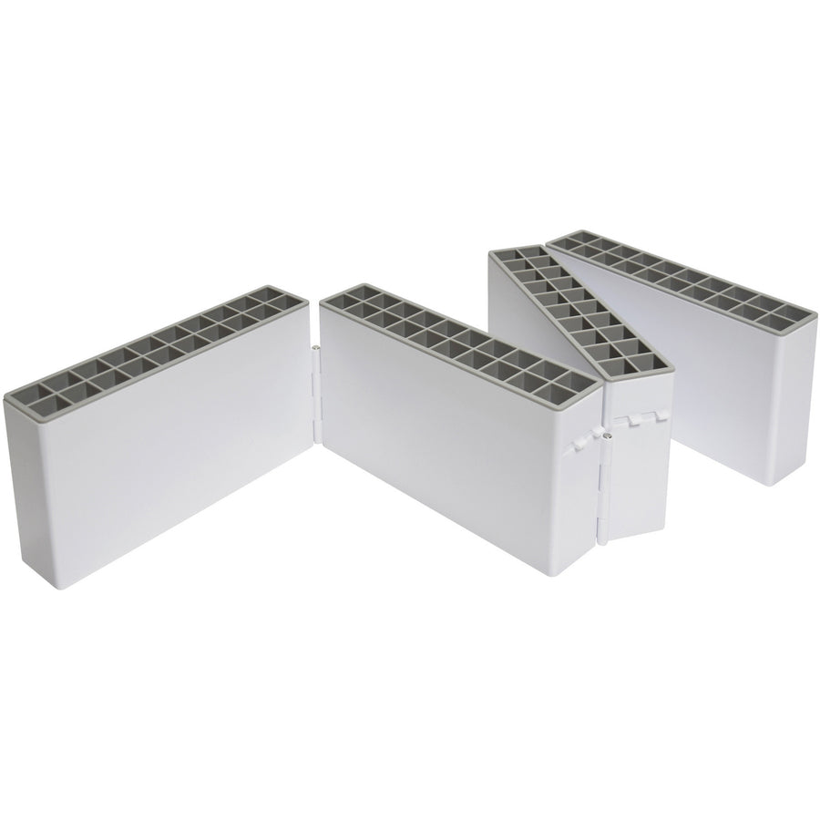 deflecto-expandable-marker-accordion-organizer-external-dimensions-86-width-x-75-depth-x-85-height-snap-in-lid-closure-clear-white-for-pen-marker-1-each_def29133cr - 2