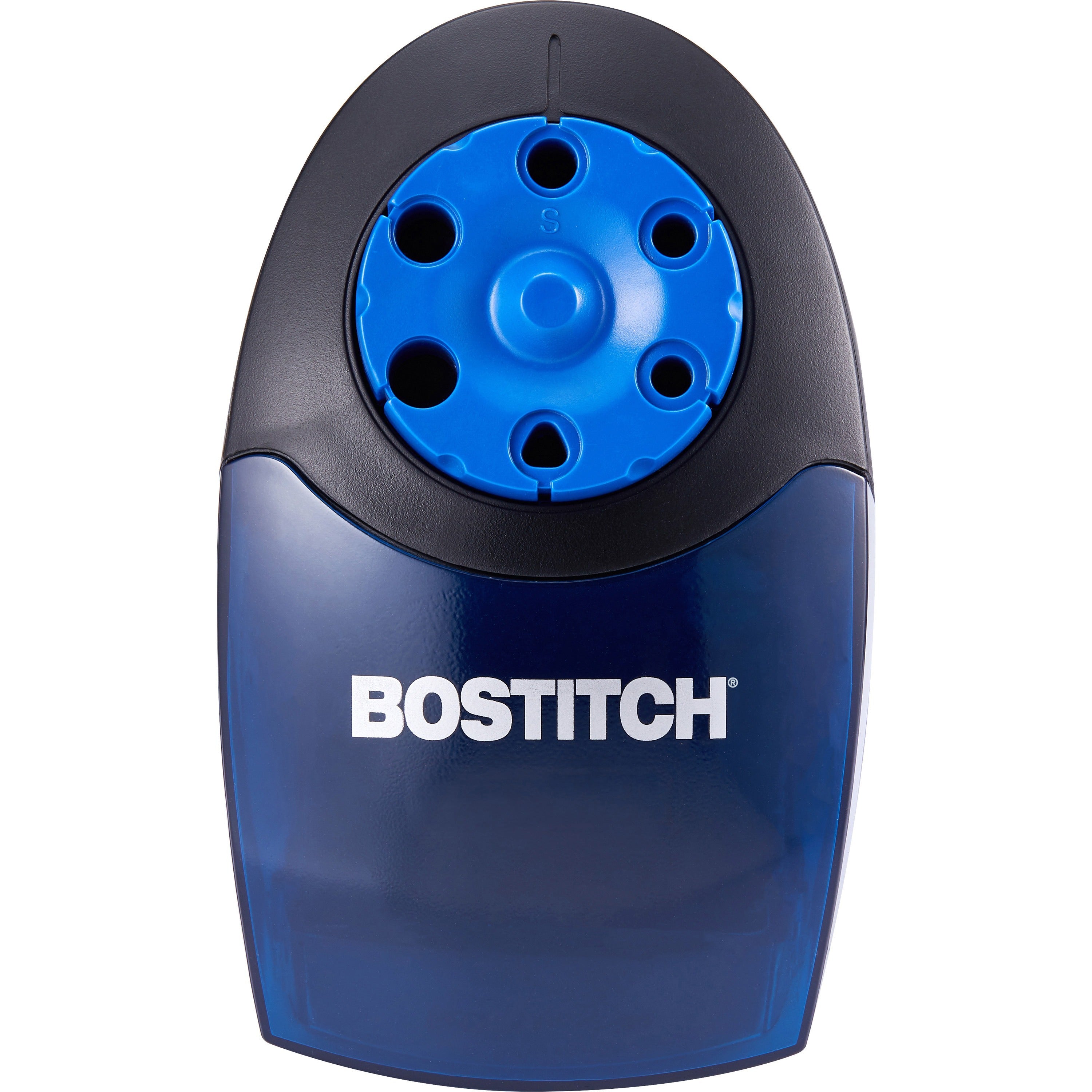 Bostitch QuietSharp? Antimicrobial Classroom Electric Pencil Sharpener - 6 Hole(s) - Helical - Blue - 1 Each - 2