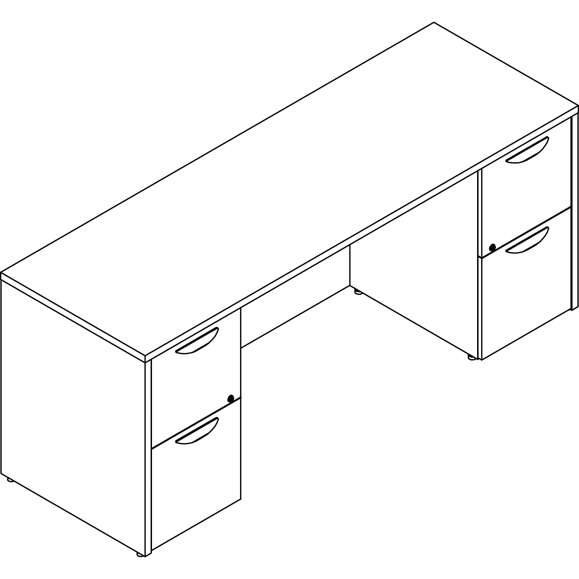 lorell-prominence-20-double-pedestal-credenza-72-x-2429--1-top-01-edge-2-x-file-drawers-double-pedestal-on-left-right-side-band-edge-material-particleboard-finish-thermofused-melamine-tfm_llrpc2472ge - 1