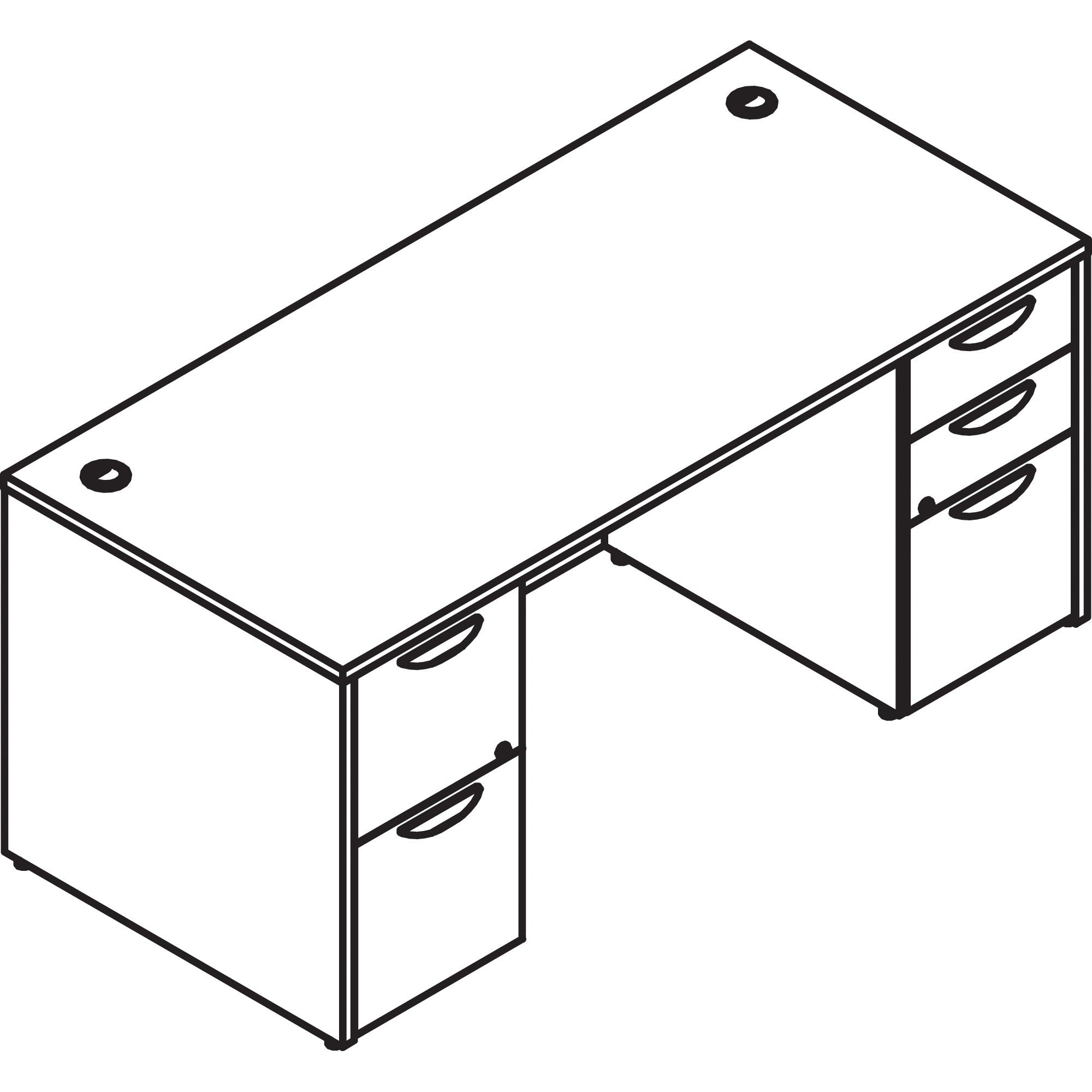 lorell-prominence-20-double-pedestal-desk-72-x-3629--1-top-01-edge-5-x-file-box-drawers-double-pedestal-on-left-right-side-band-edge-material-particleboard-finish-thermofused-melamine-tfm_llrpd3672dpge - 1